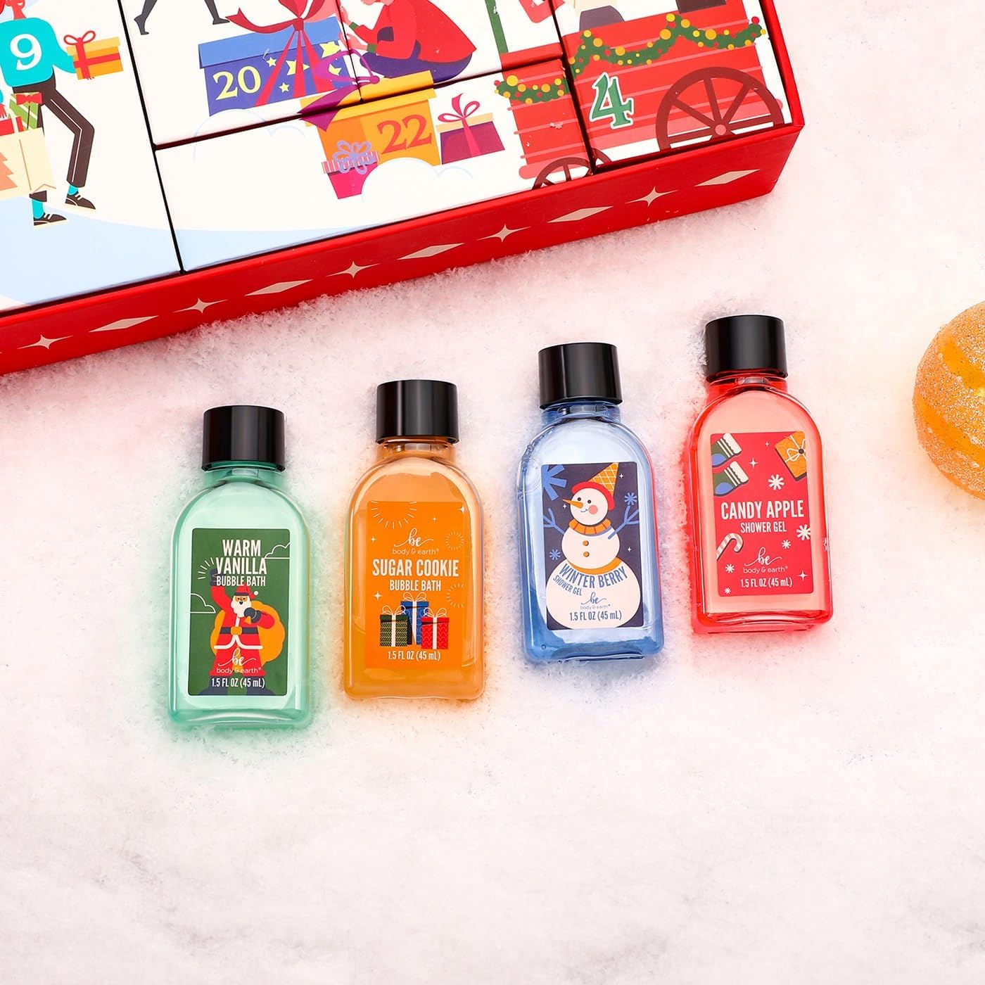 Body & Earth Christmas Gift Sets 24 Days of Christmas Advent Calendar Gifts Sets