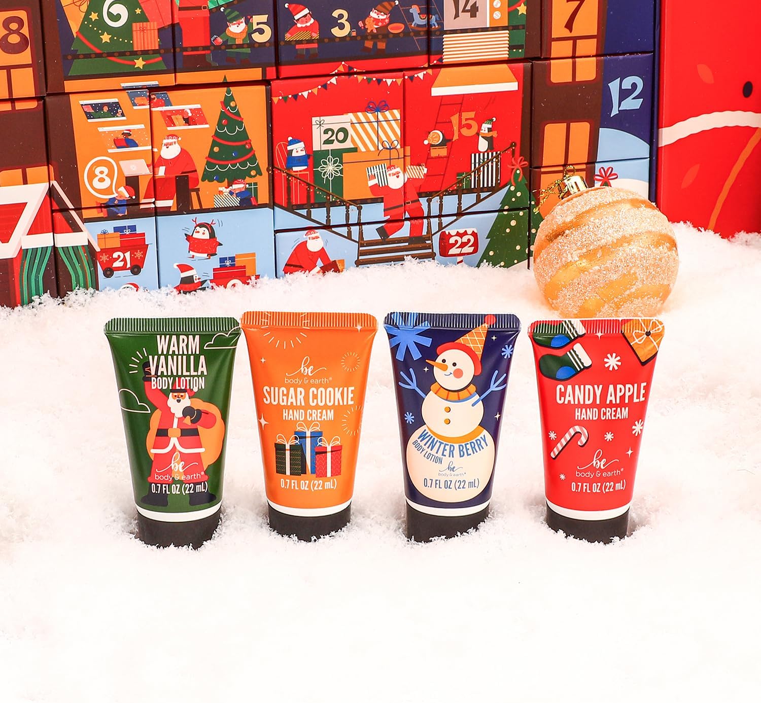 Body & Earth Christmas Gift Sets Advent Calendar 2024 - Christmas Gift Sets for Women