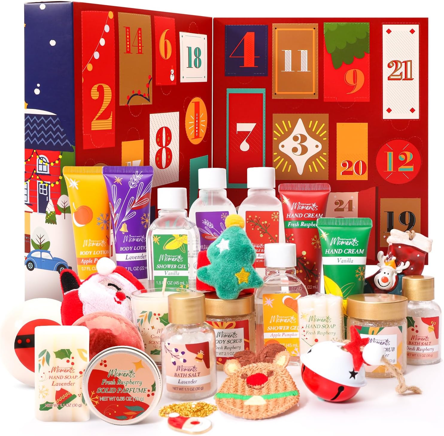 Body & Earth Christmas Gift Sets Advent Calendar 2024 Christmas Gifts Sets for Women
