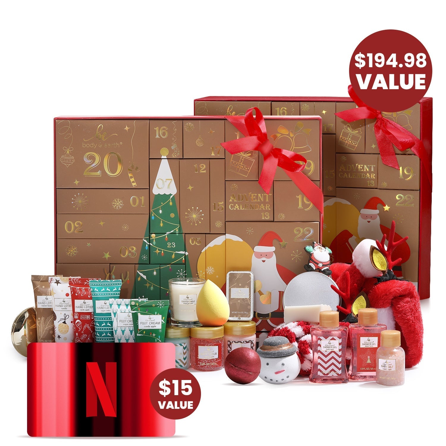 Body & Earth Christmas Gift Sets Christmas Bundle with Egift Card