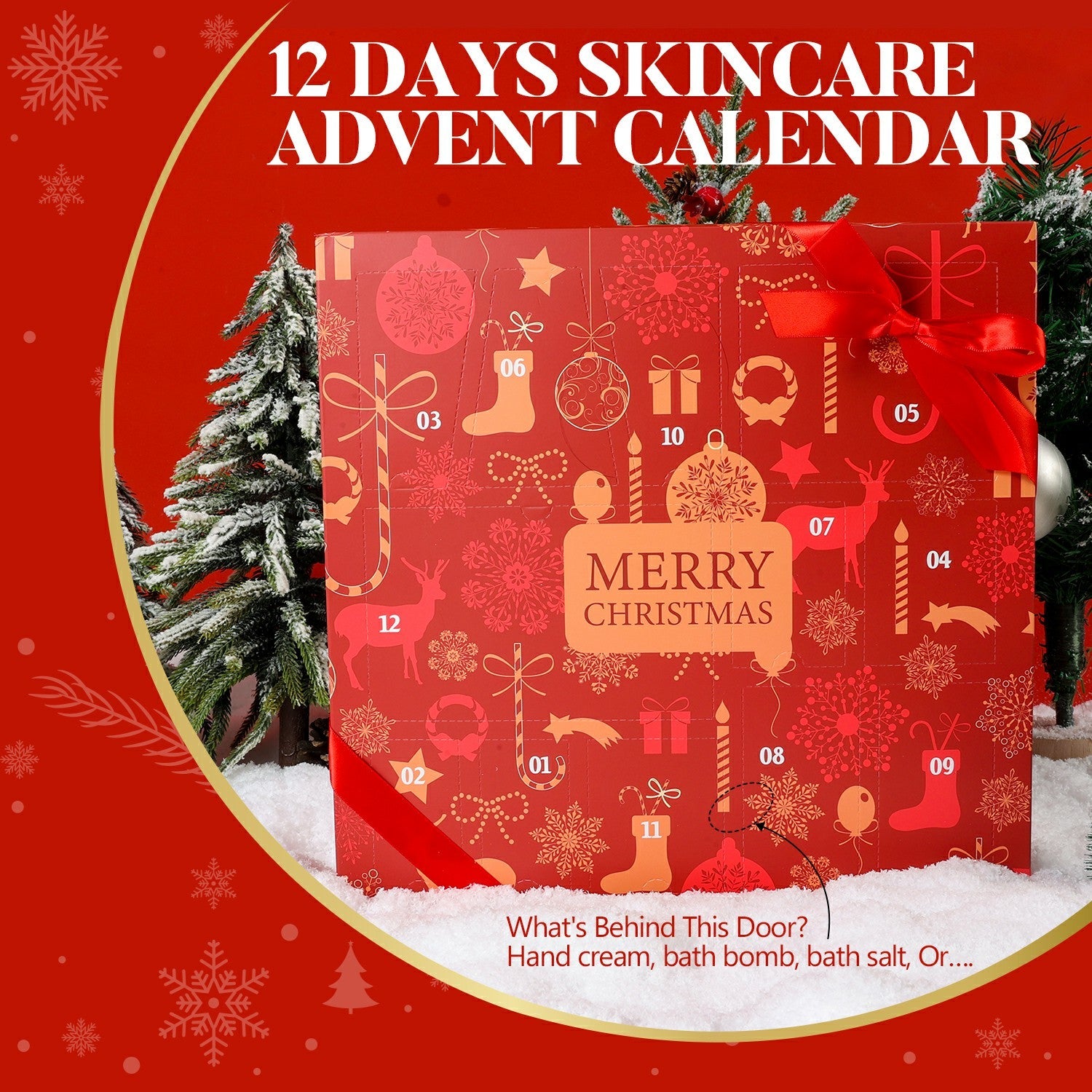 Body & Earth Christmas Gift Sets Holiday Beauty Deluxe Advent Calendar 12pcs