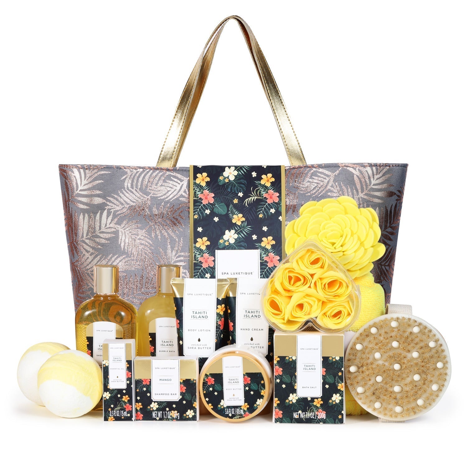 Body & Earth Gift Sets New Tahiti Island Fashion Bath Set Tote