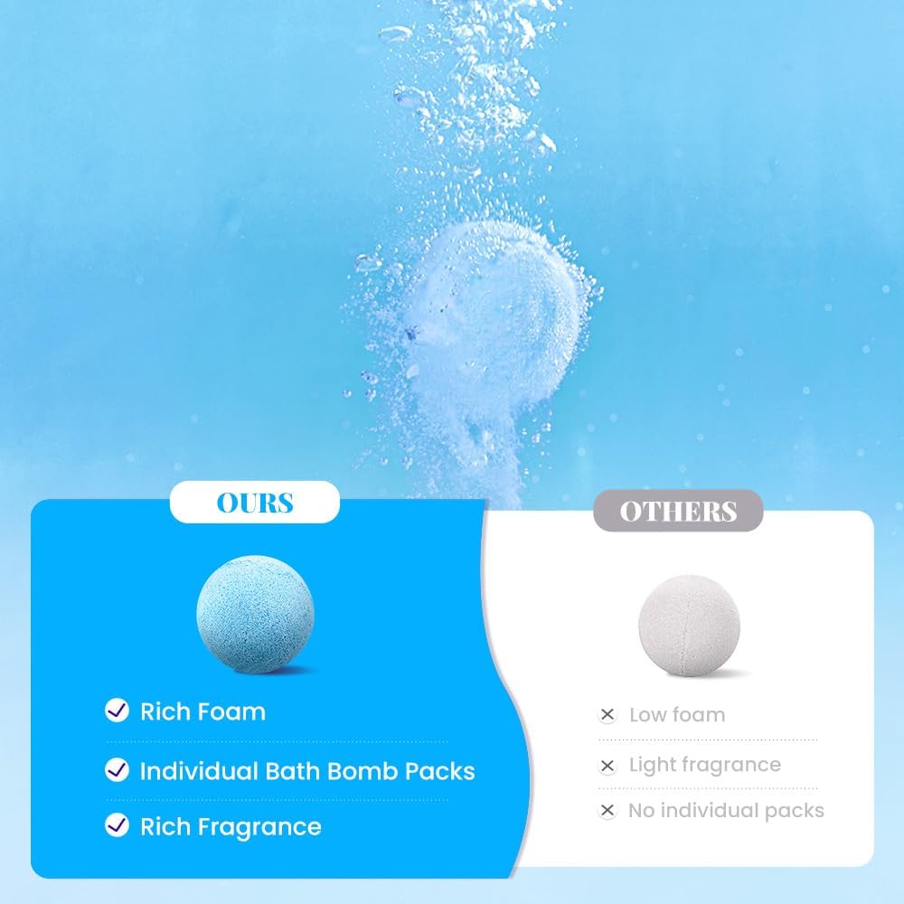 Body & Earth Inc 10pcs Ocean Bath Bomb Gift Sets