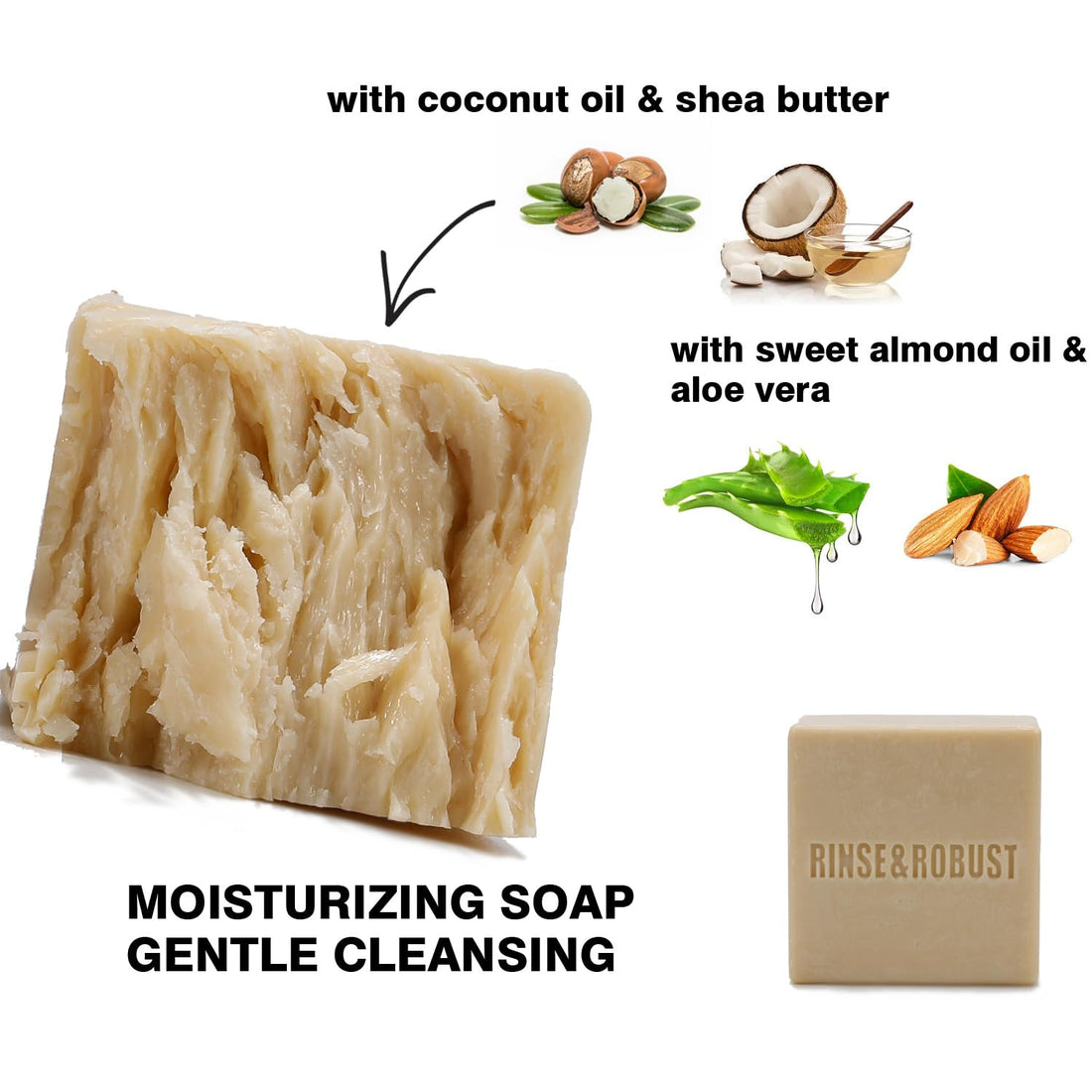 Body & Earth Inc 3Pack Handmade Natural Soap Bar Set