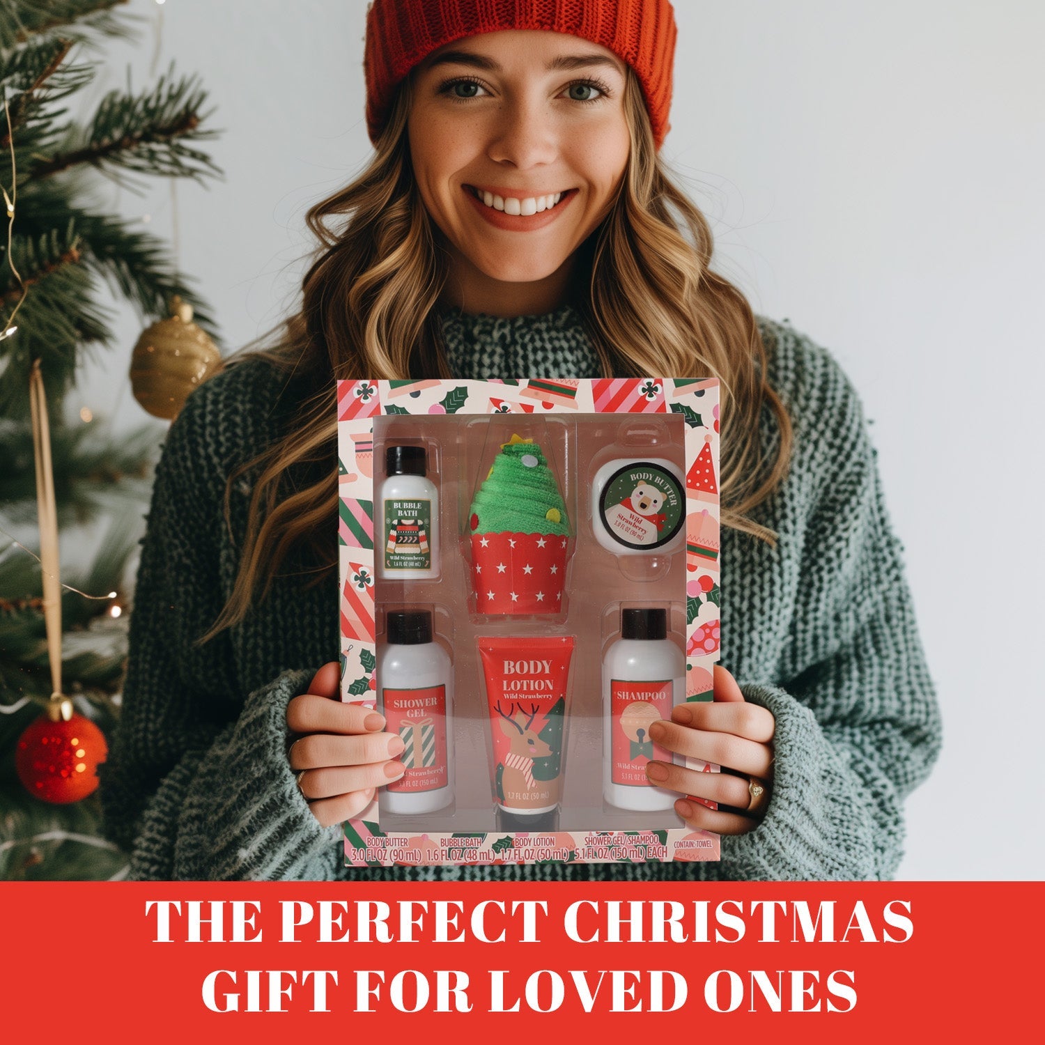 Body & Earth Inc 6 Pcs Spa Bath Gift Set for Christmas