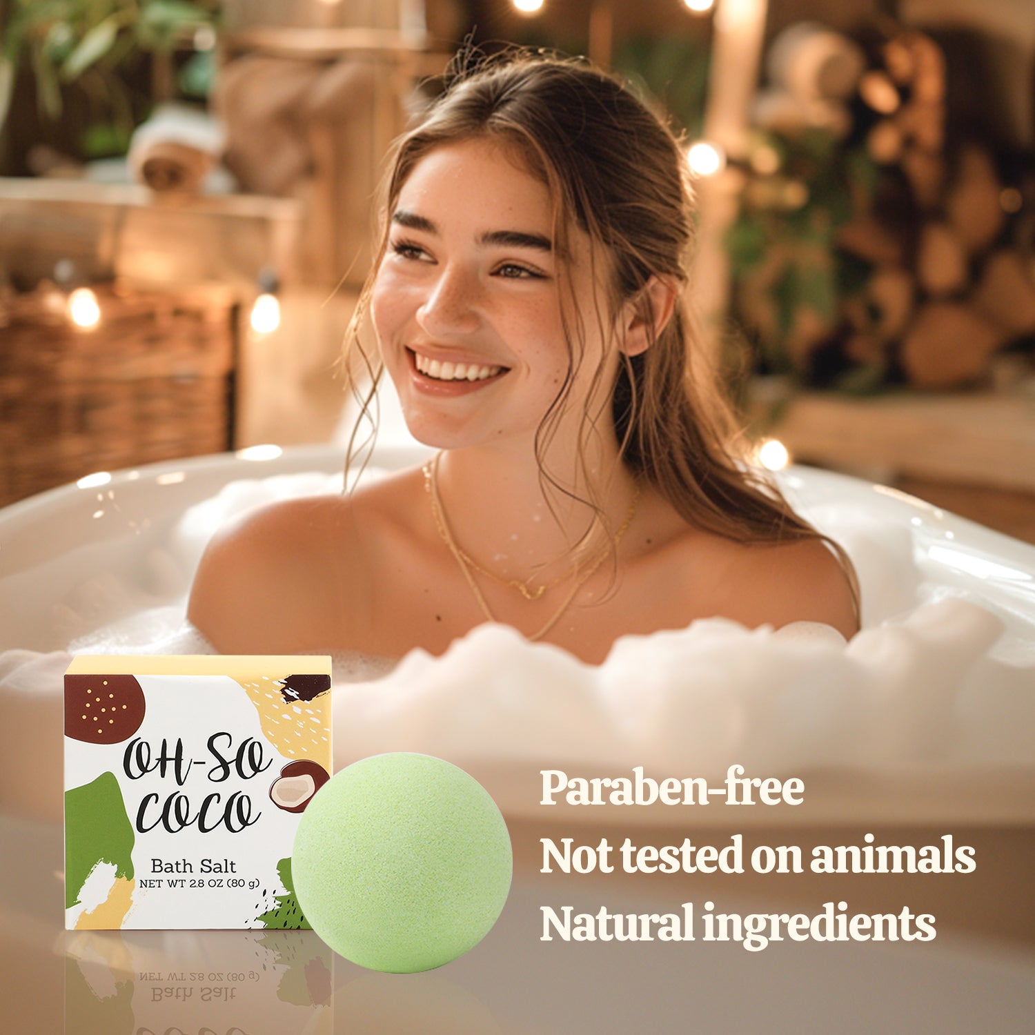 Body & Earth Inc 8 Pcs Coconut Bath Set