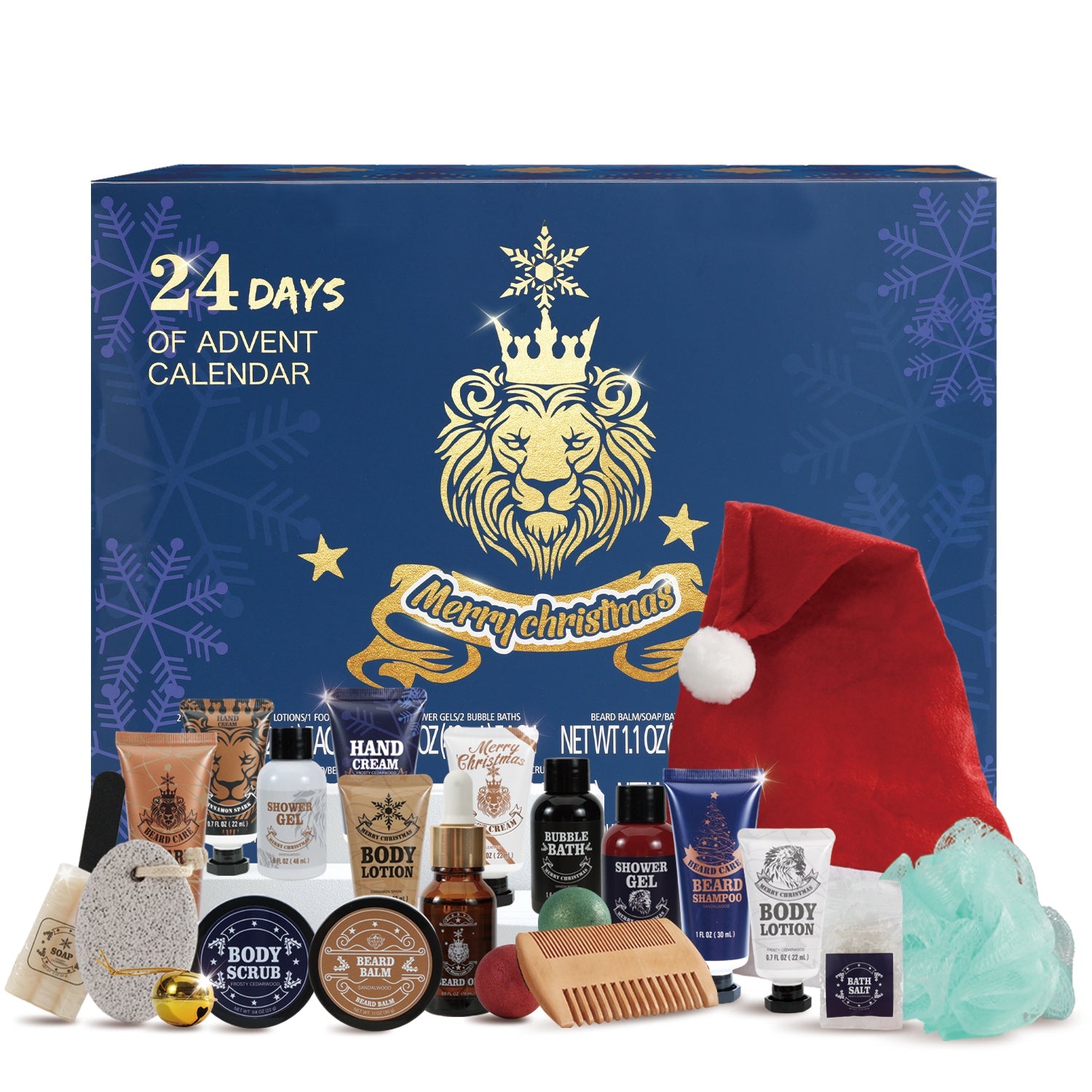 Body & Earth Inc Advent Calendar 2024 Christmas Gifts Sets for Men, Countdown Surprise Xmas Gift Idea