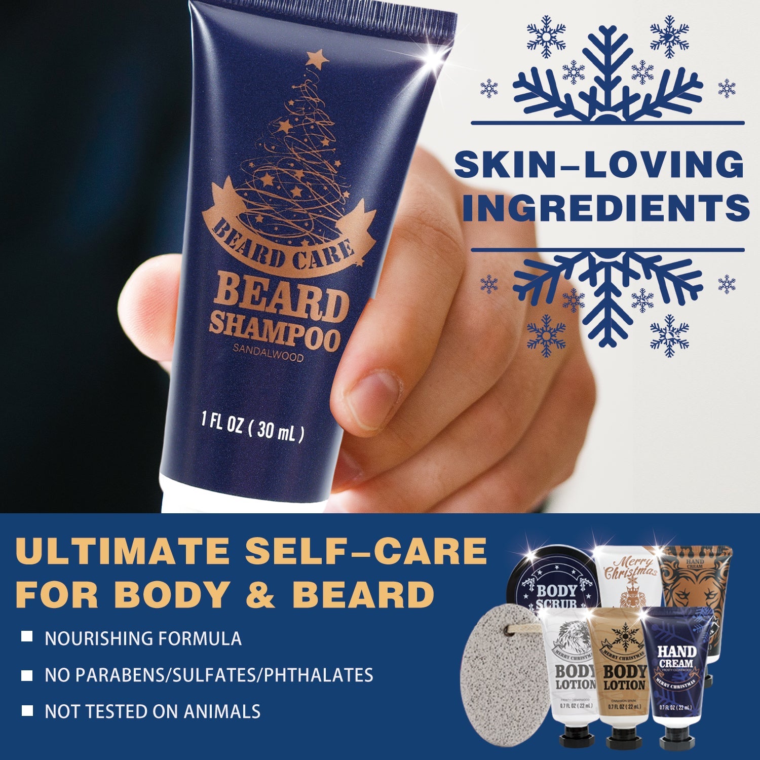 Body & Earth Inc Advent Calendar 2024 Christmas Gifts Sets for Men, Countdown Surprise Xmas Gift Idea