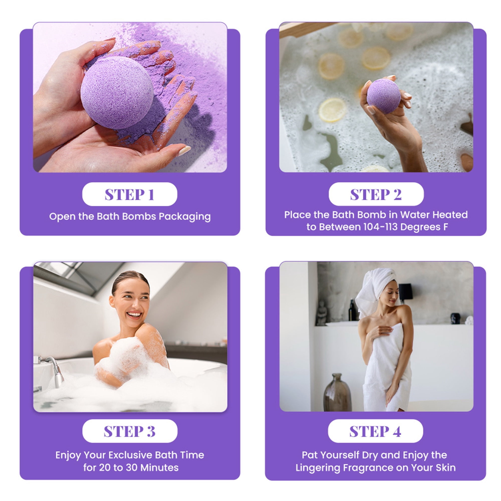 Body & Earth Inc Bath Bombs Gift Set for Women Relaxing