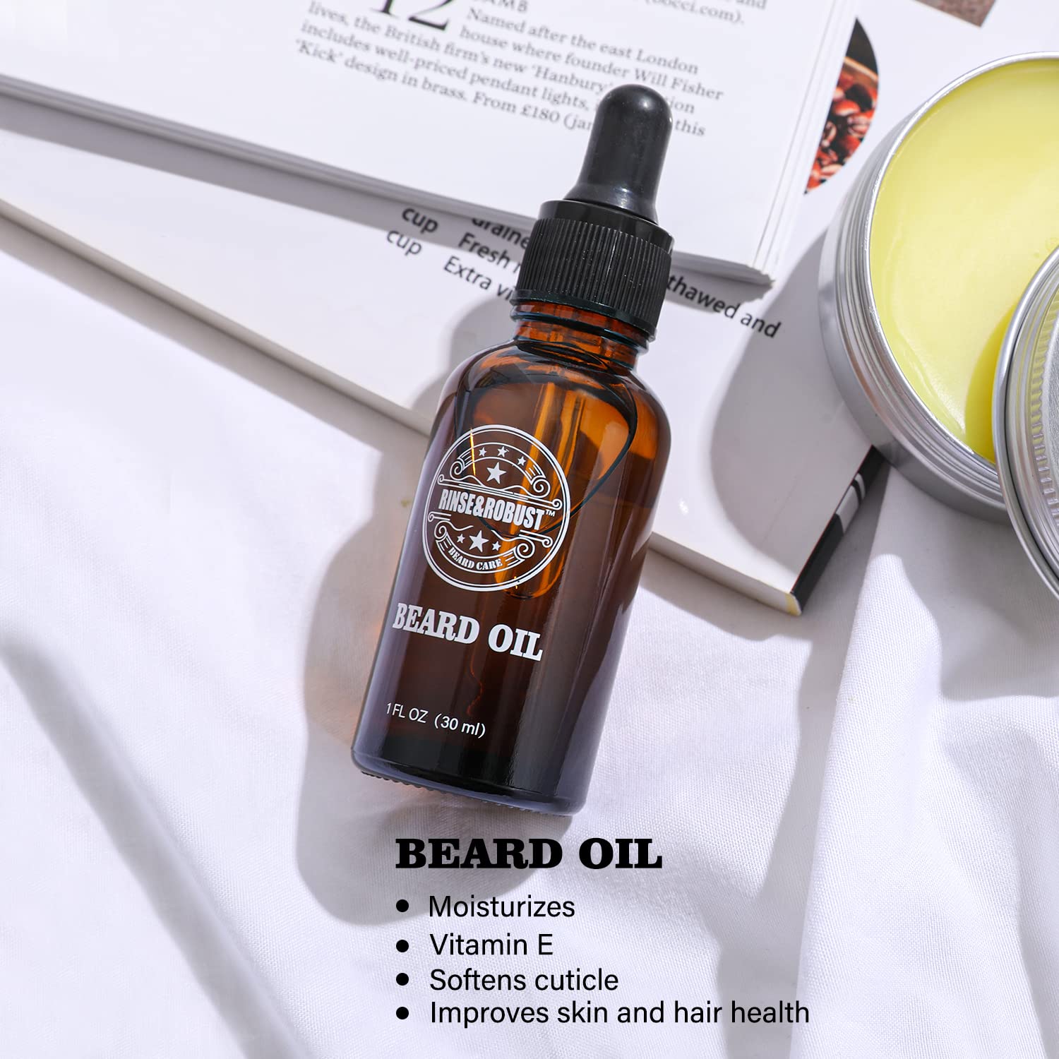 Body & Earth Inc Beard Wash & Beard Conditioner Set