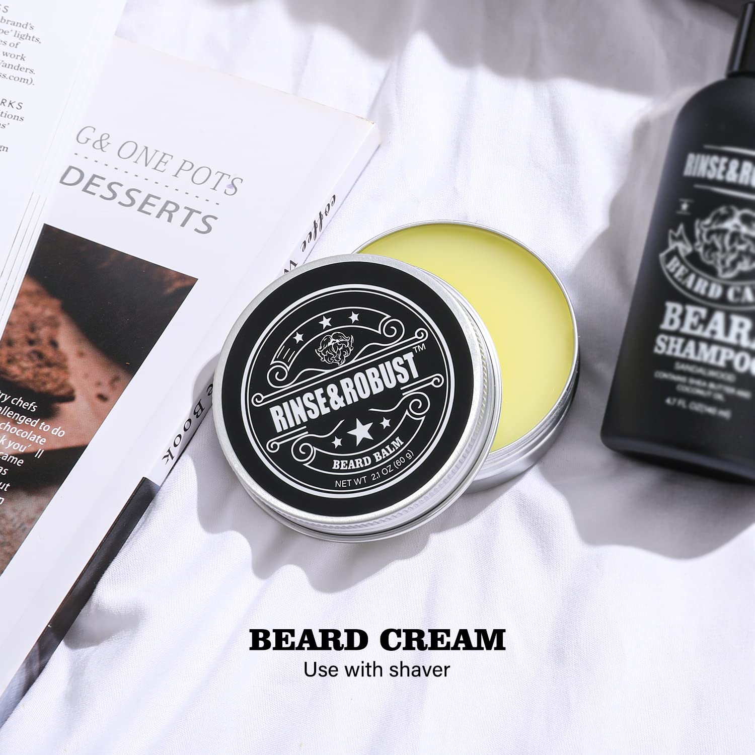 Body & Earth Inc Beard Wash & Beard Conditioner Set