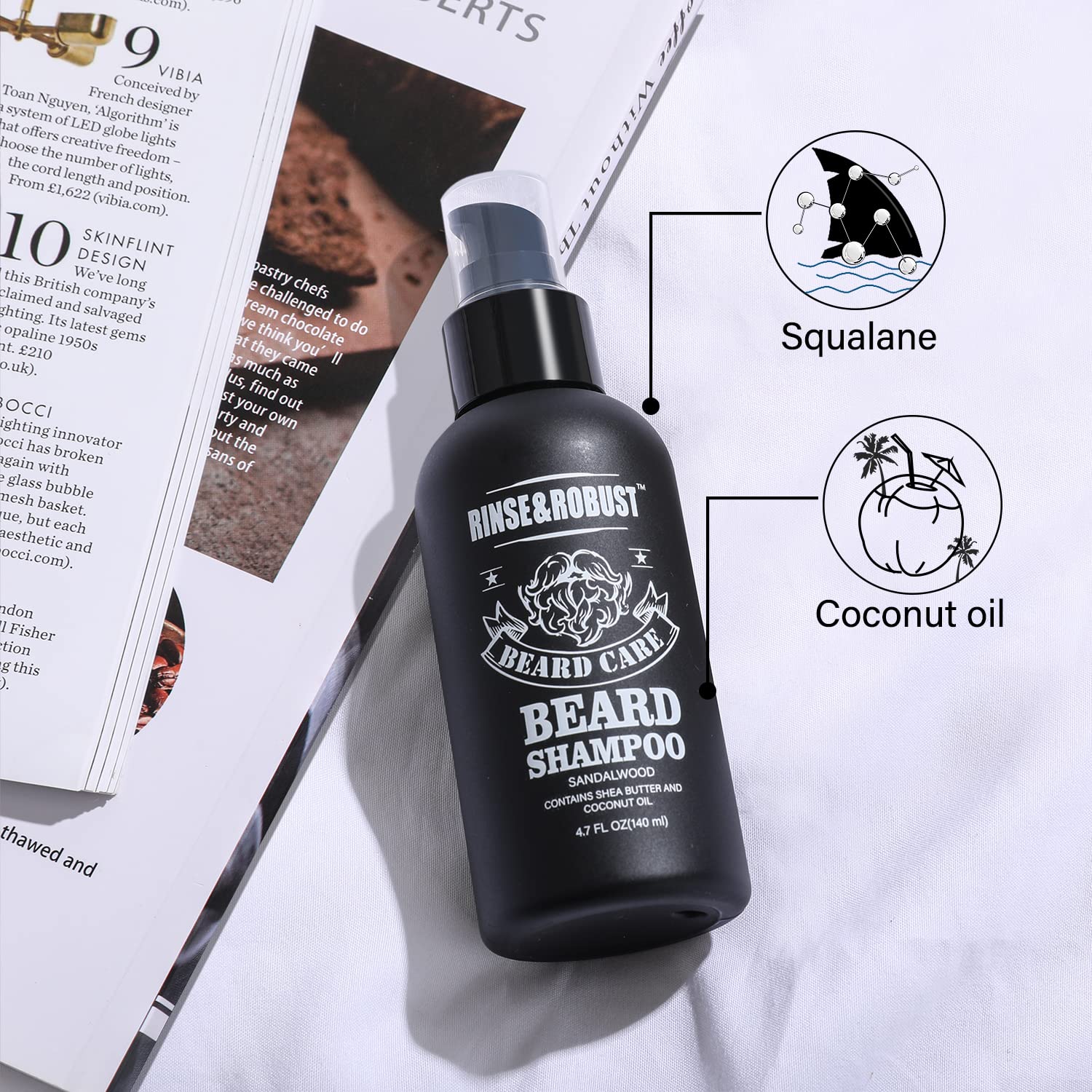 Body & Earth Inc Beard Wash & Beard Conditioner Set
