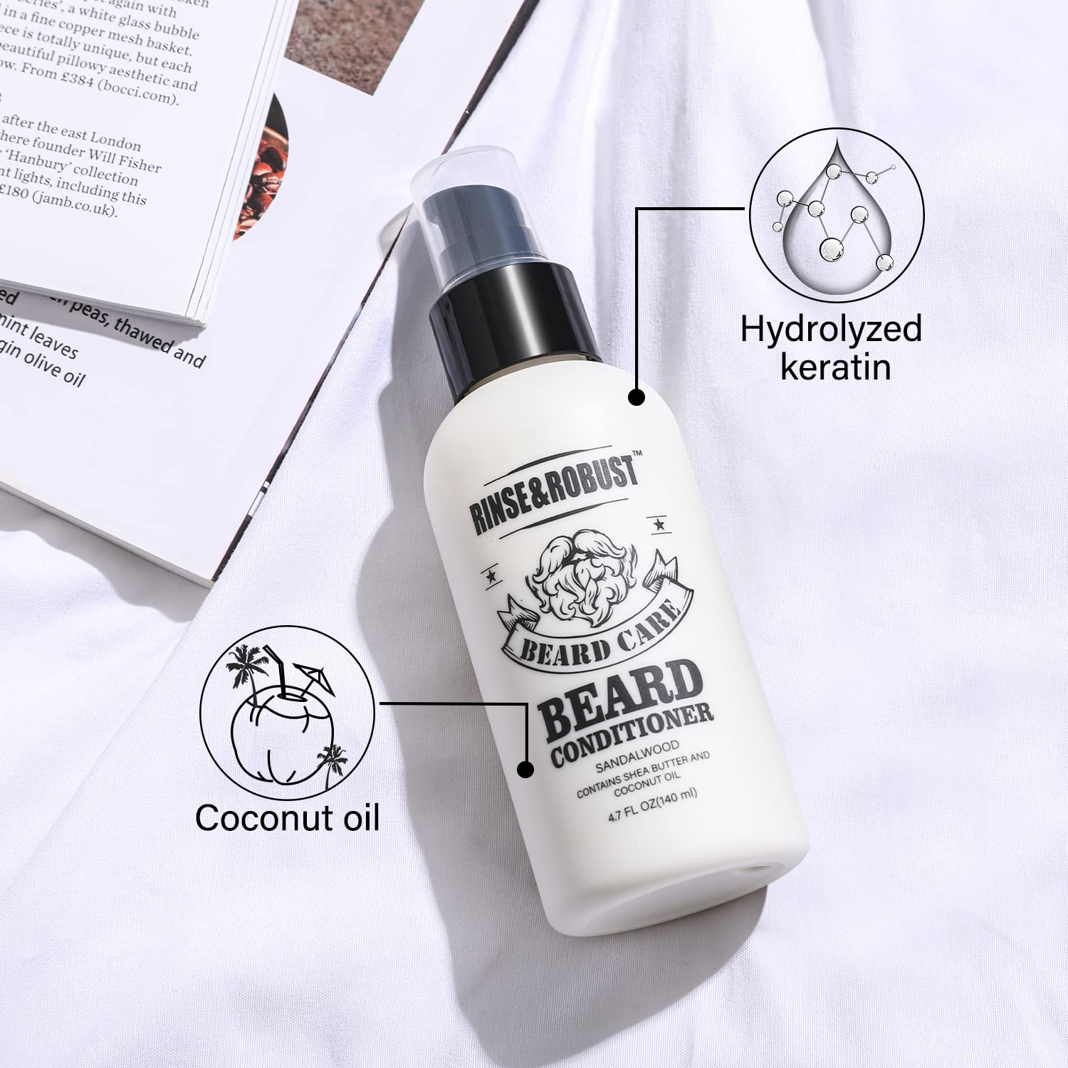 Body & Earth Inc Beard Wash & Beard Conditioner Set