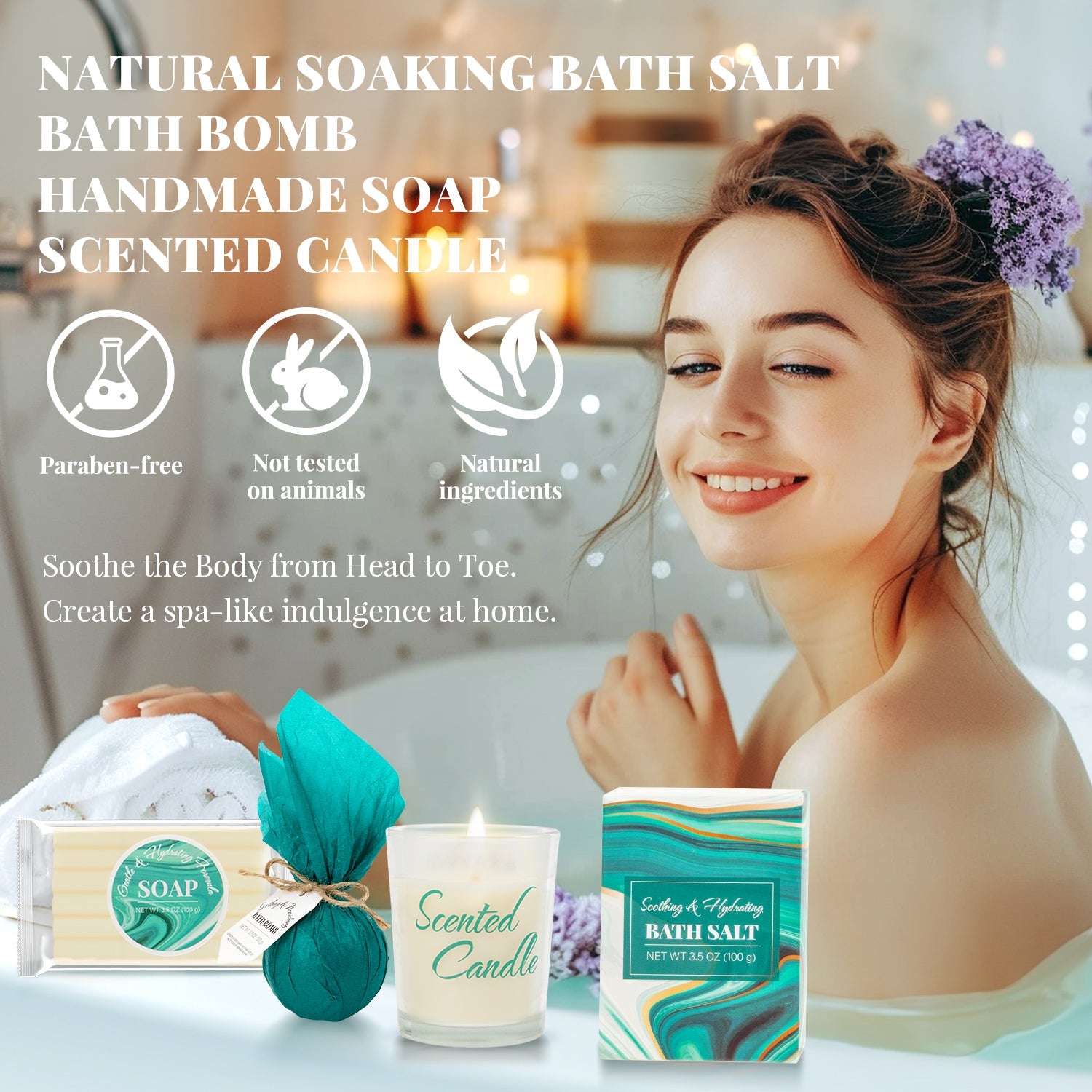 Body & Earth Inc Beauty 6pcs Spa Kits Personal Care Sets
