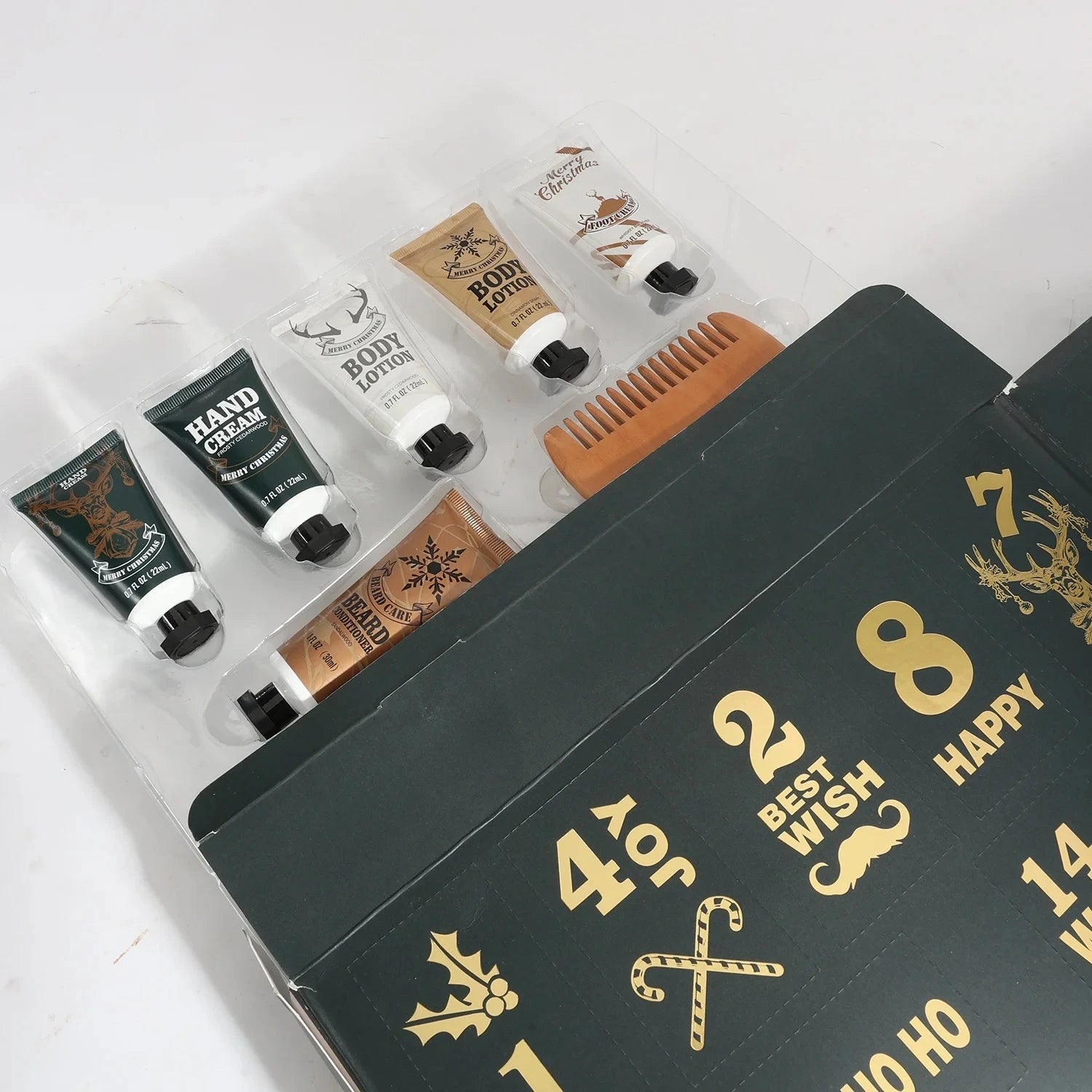 Body & Earth Inc Body & Earth 2025 Advent Calendar - 24 Days of Christmas Gifts Sets for Men, eard Grooming Kits