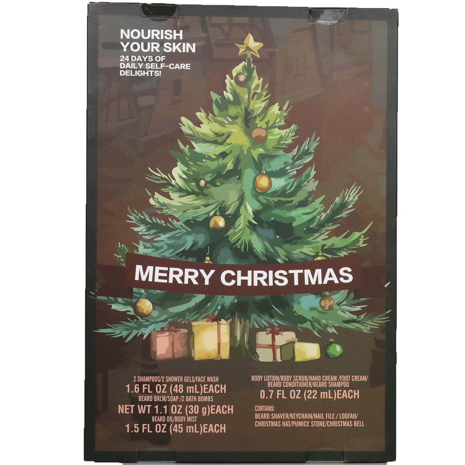 Body & Earth Inc Body & Earth Advent Calendar 2025 for Men Christmas Gift Sets - Beard Grooming Kits