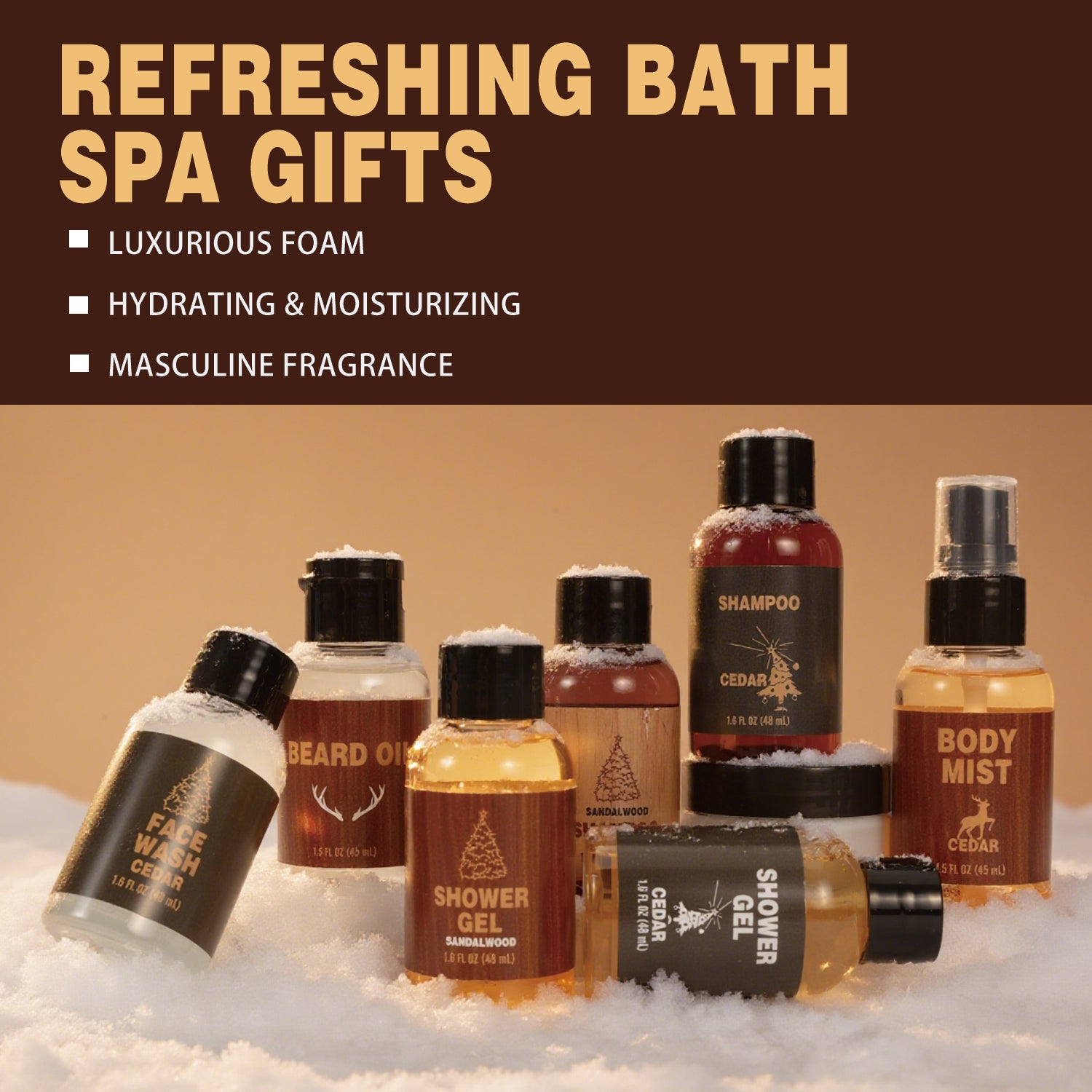 Body & Earth Inc Body & Earth Advent Calendar 2025 for Men Christmas Gift Sets - Beard Grooming Kits