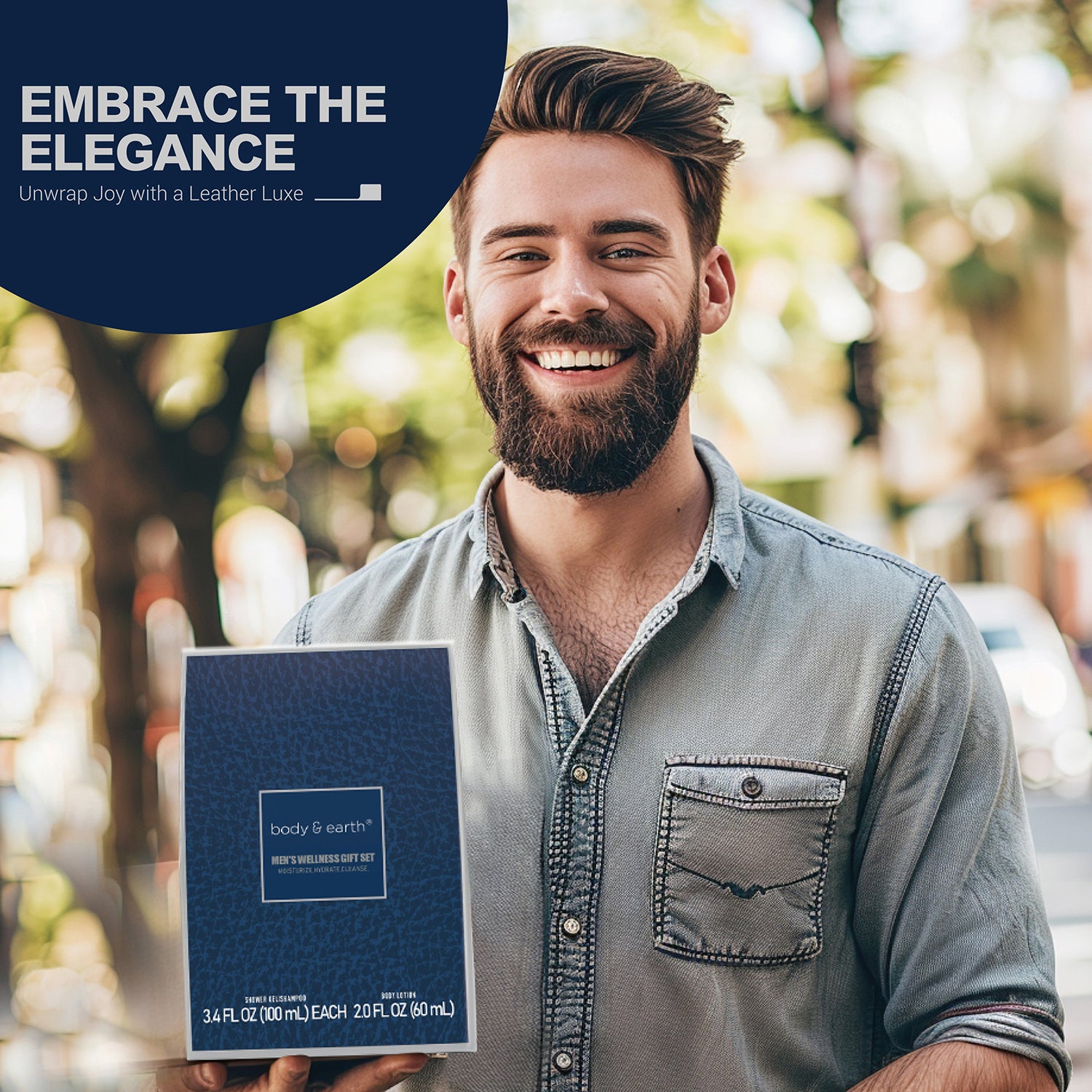 Body & Earth Inc Body & Earth Bath Sets for Men