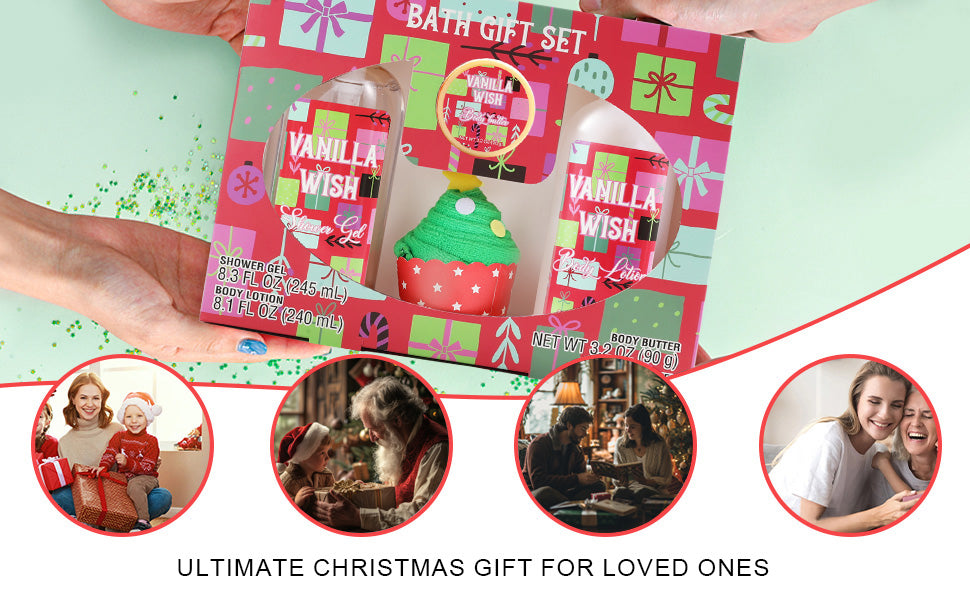 Body & Earth Inc Christmas 5 Pcs Bath Set