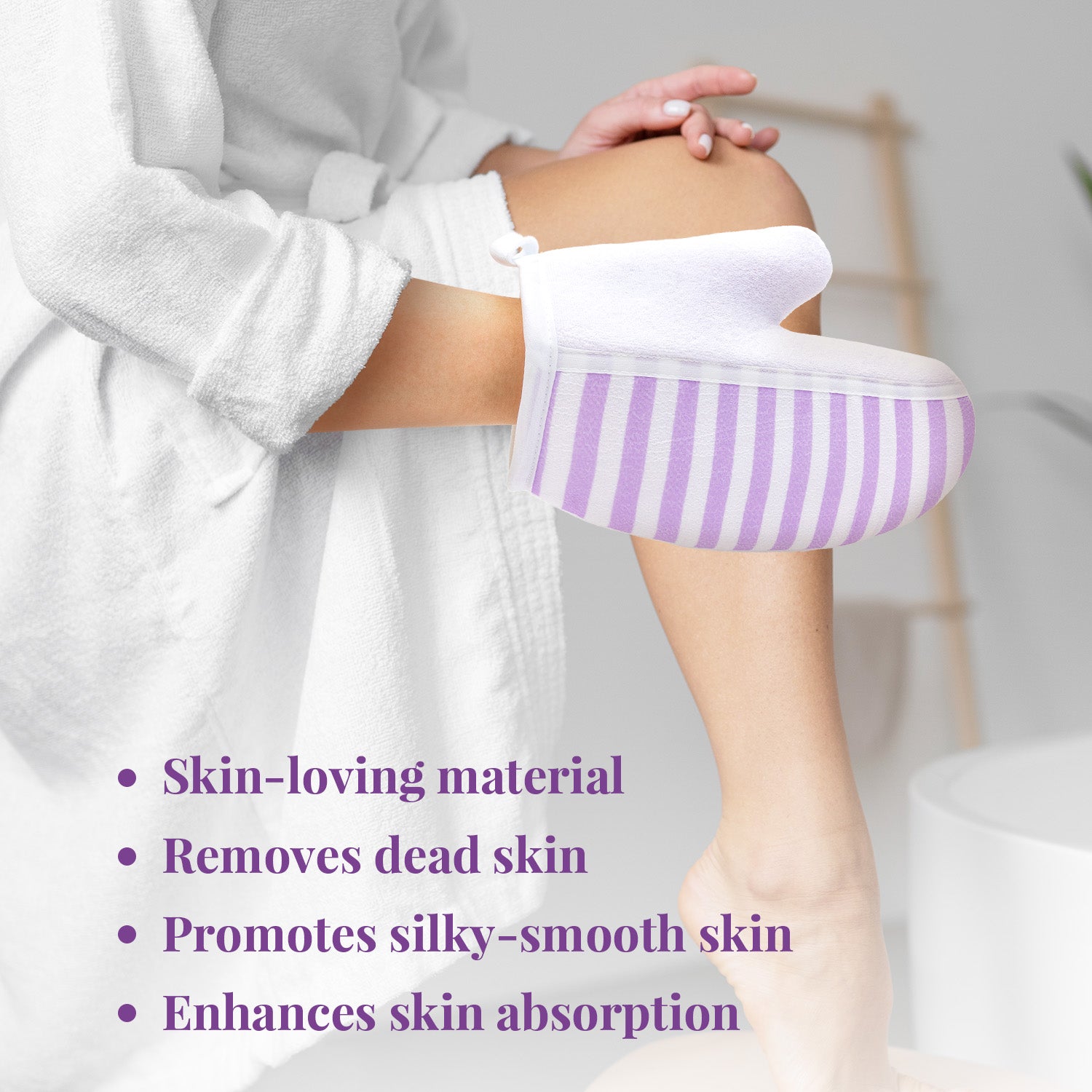 Body & Earth Inc Luxury 7 Pcs Lavender Bath Set for Birthday with a Stainless Steel Tumbler
