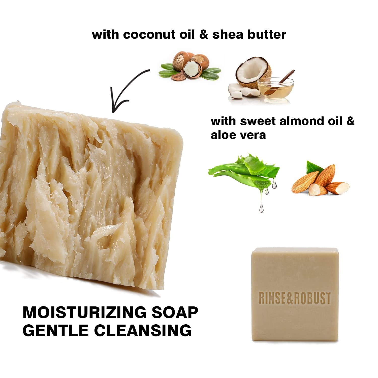 Body & Earth Inc Mens Bar Soap Bath Set- 6Pcs