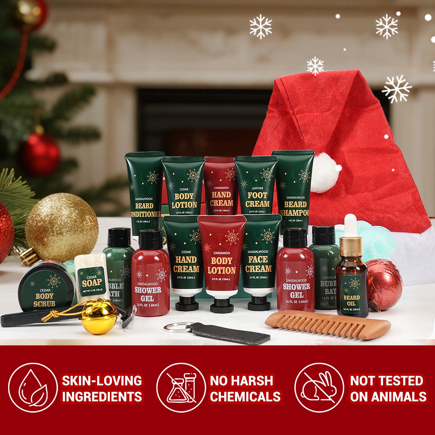 Body & Earth Inc Rinse & Robust Mens Christmas Gift Sets 2025 Advent Calendar