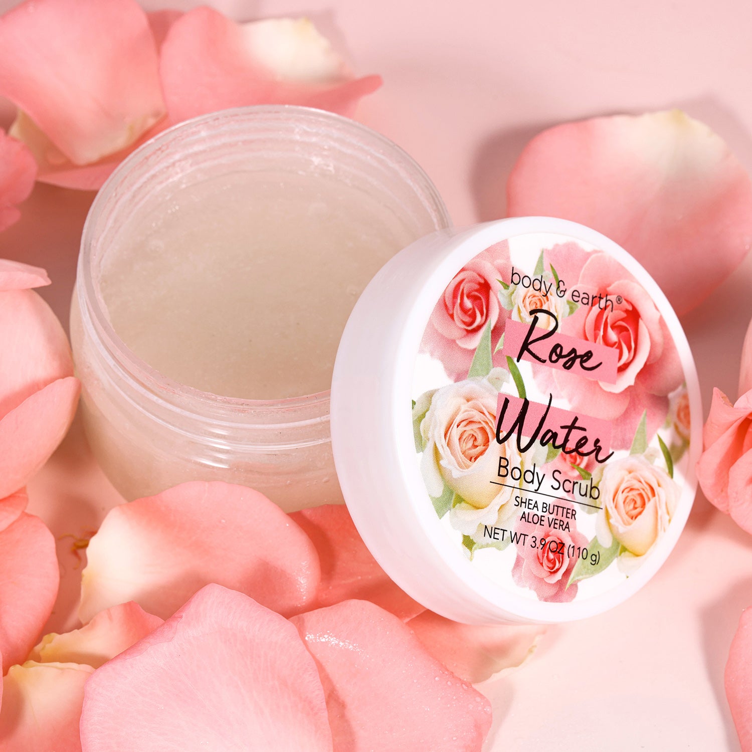 Body & Earth Inc Spa Gift Set Rose Scent Bath Gift for Women