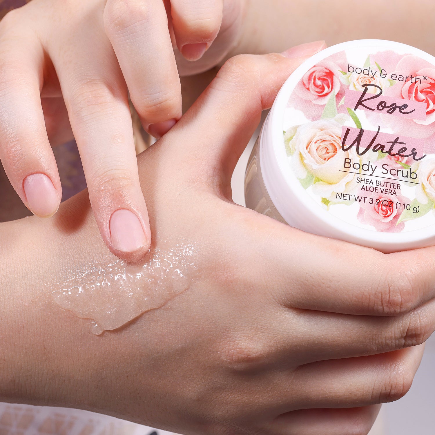 Body & Earth Inc Spa Gift Set Rose Scent Bath Gift for Women