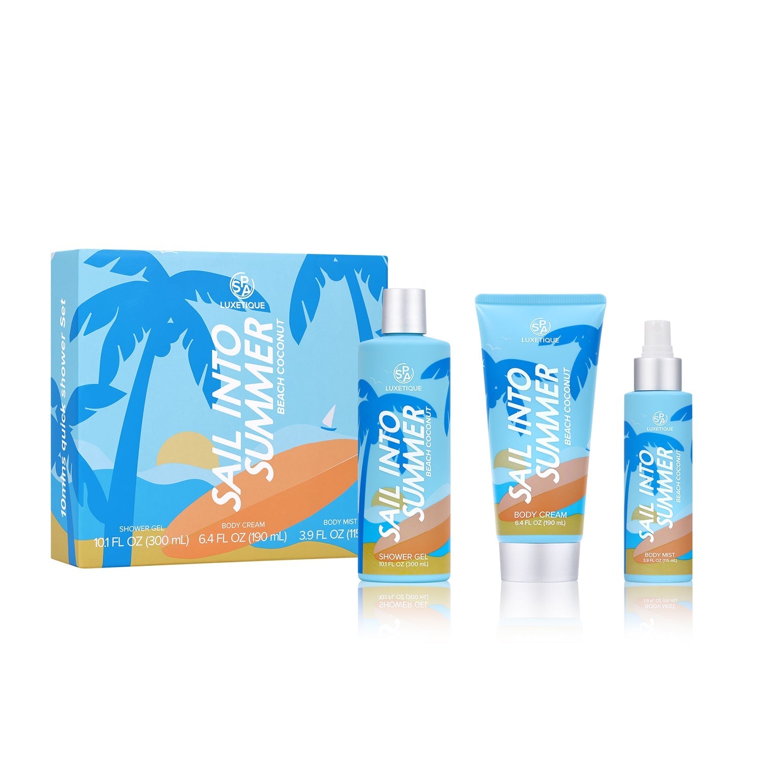 Spa Luxetique Gift Sets Sail Into Summer Shower Set