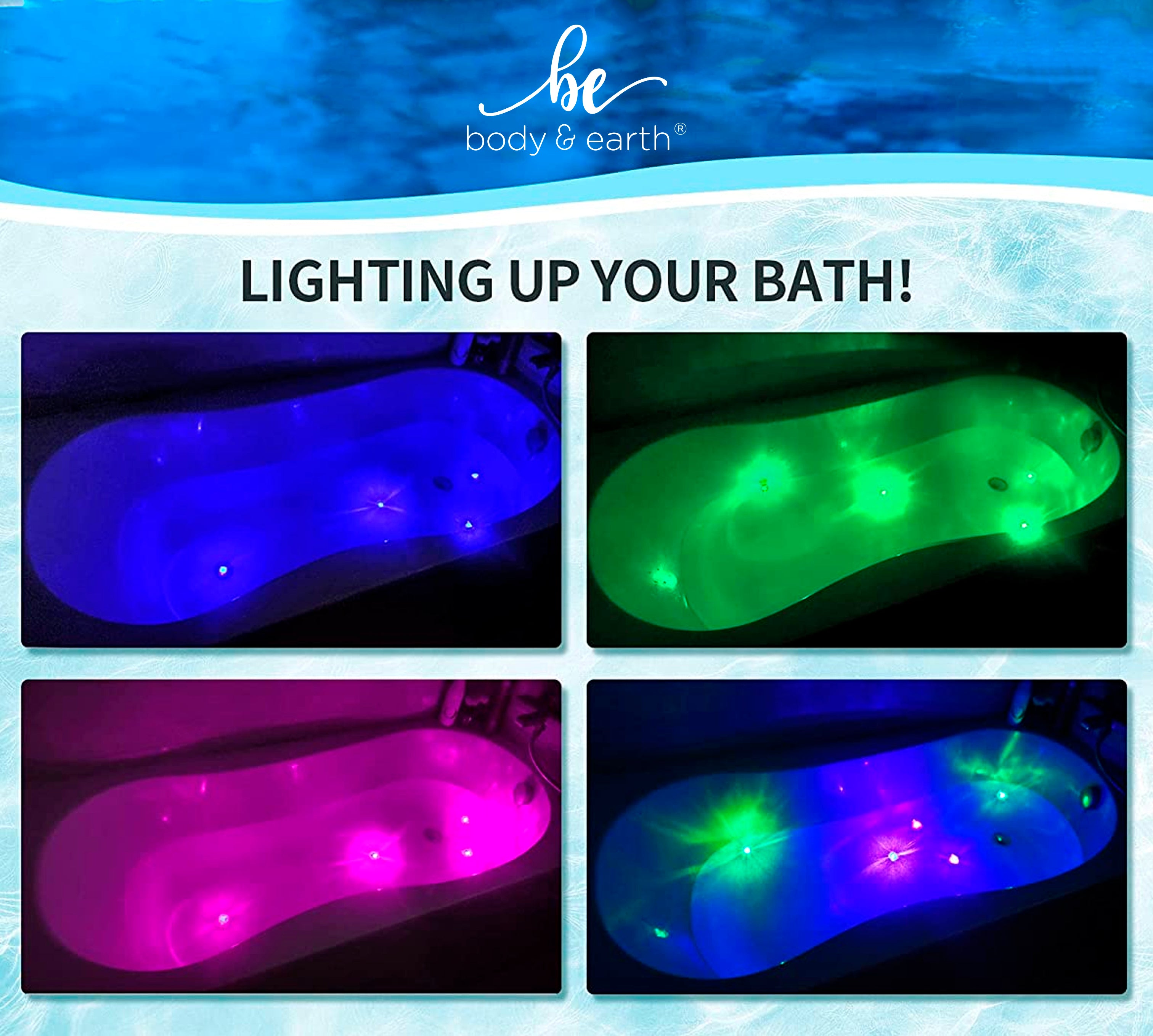 Body & Earth Bath Bomb Light Up Bath Bombs Gift Set