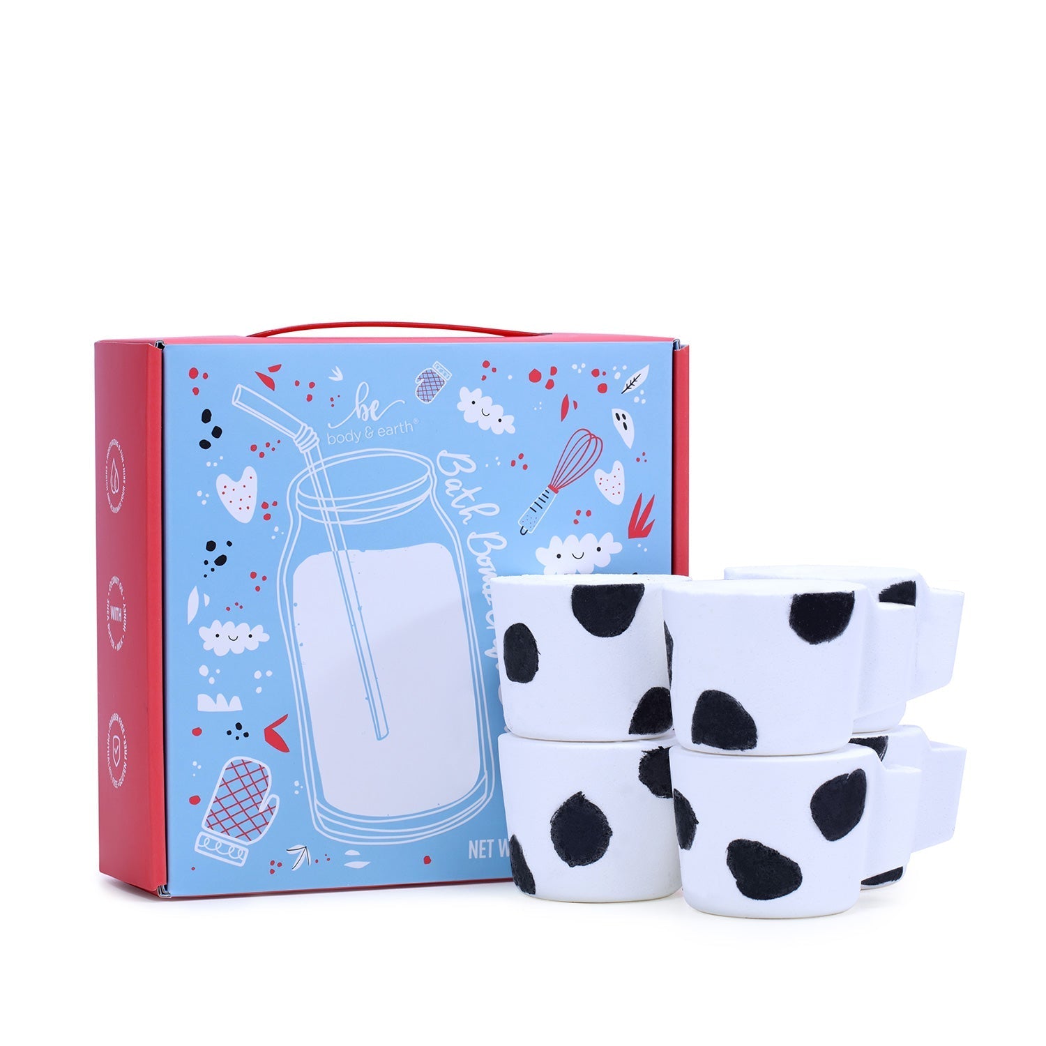 Body & Earth Bath Bomb Milk Series Bath Bombs Gift Set