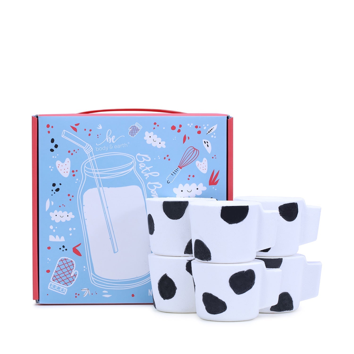 Body & Earth Bath Bomb Milk Series Bath Bombs Gift Set