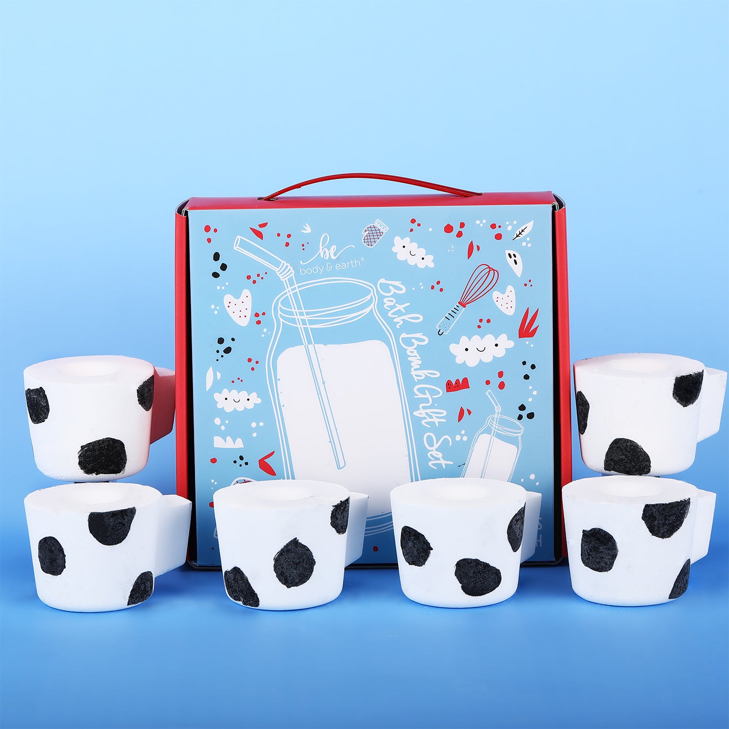 Body & Earth Bath Bomb Milk Series Bath Bombs Gift Set
