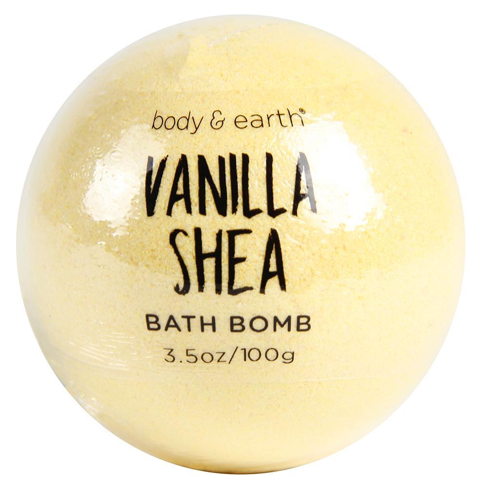 Body & Earth Bath Bomb Vanilla Shea Bath Bombs Set-*10pcs