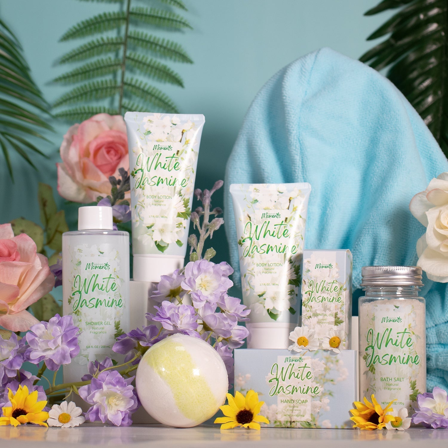 Body & Earth Gift Sets Body & Earth Moments White Jasmine Bath Gift Set