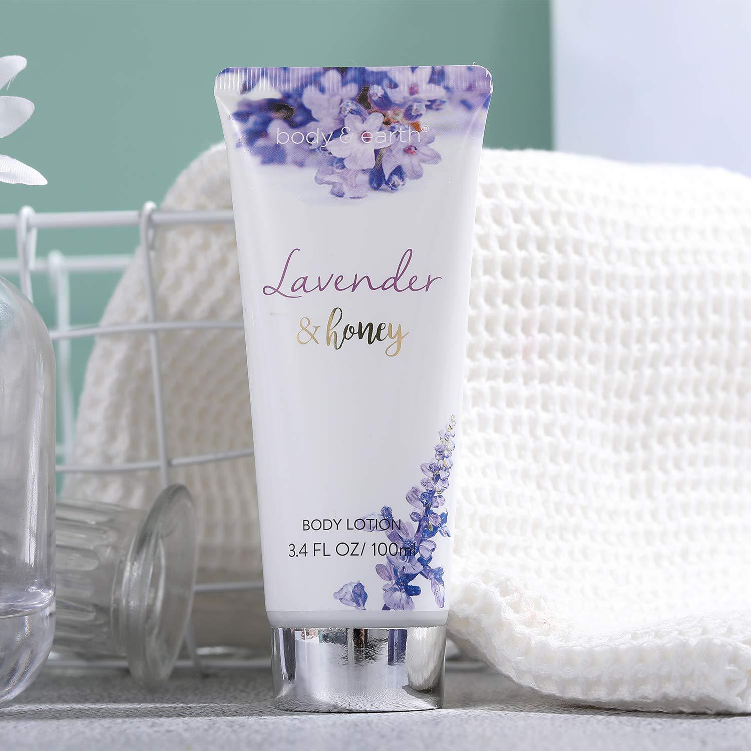 Body & Earth Gift Sets Lavender & Honey Spa Bathtub Set