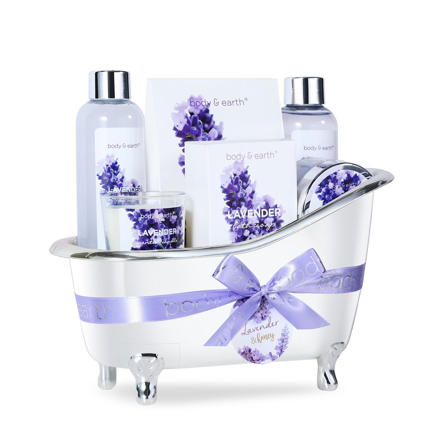 Body & Earth Gift Sets Lavender Spa Bathtub Set