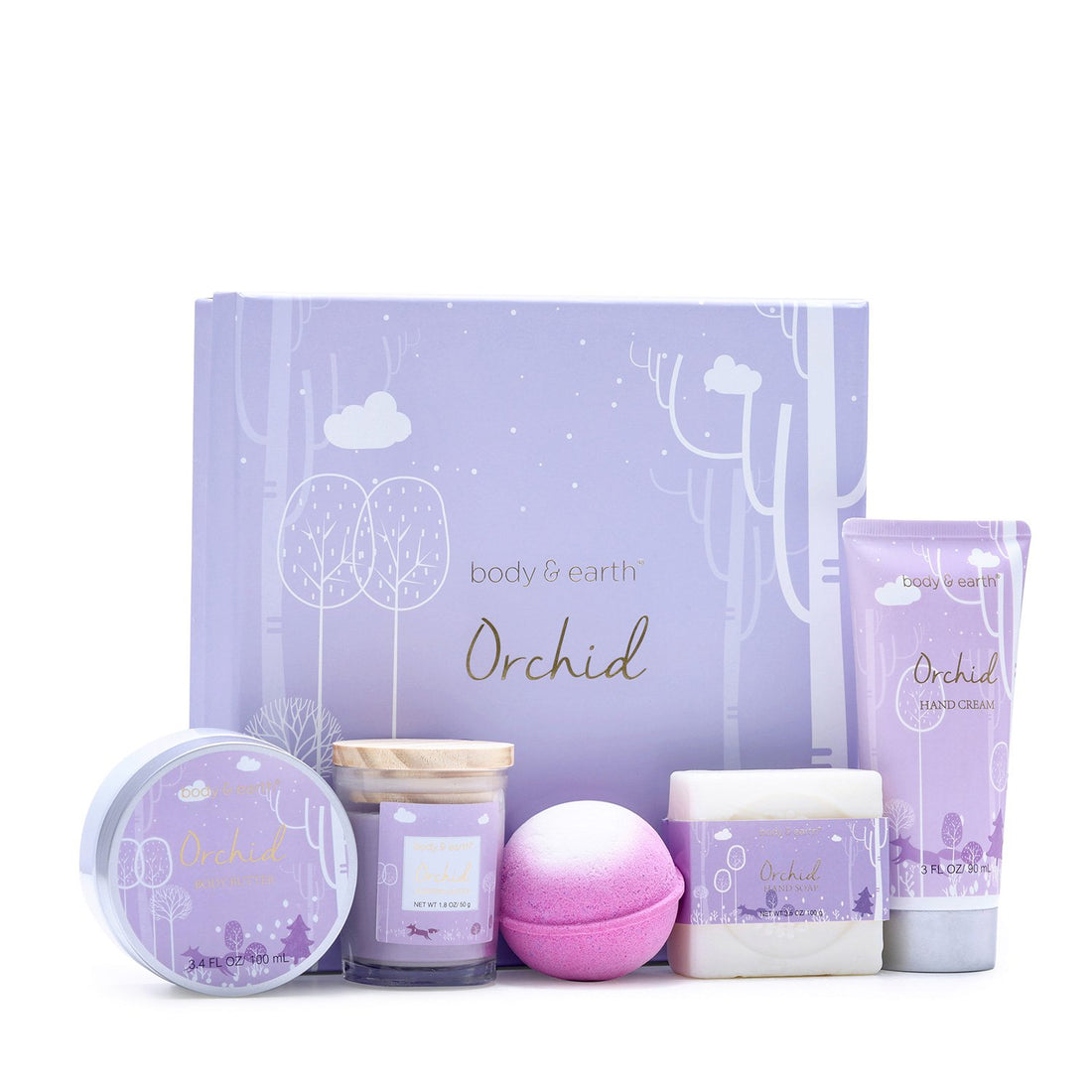Body & Earth Gift Sets Orchid Bath Gift Set