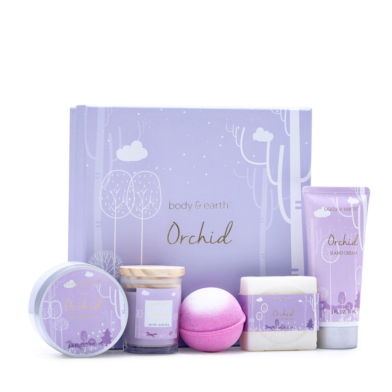 Body & Earth Gift Sets Orchid Bath Gift Set
