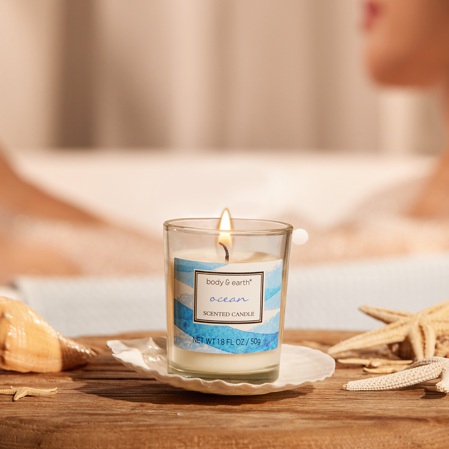 Body & Earth Gift Sets Refreshing Ocean Spa Bathtub Set