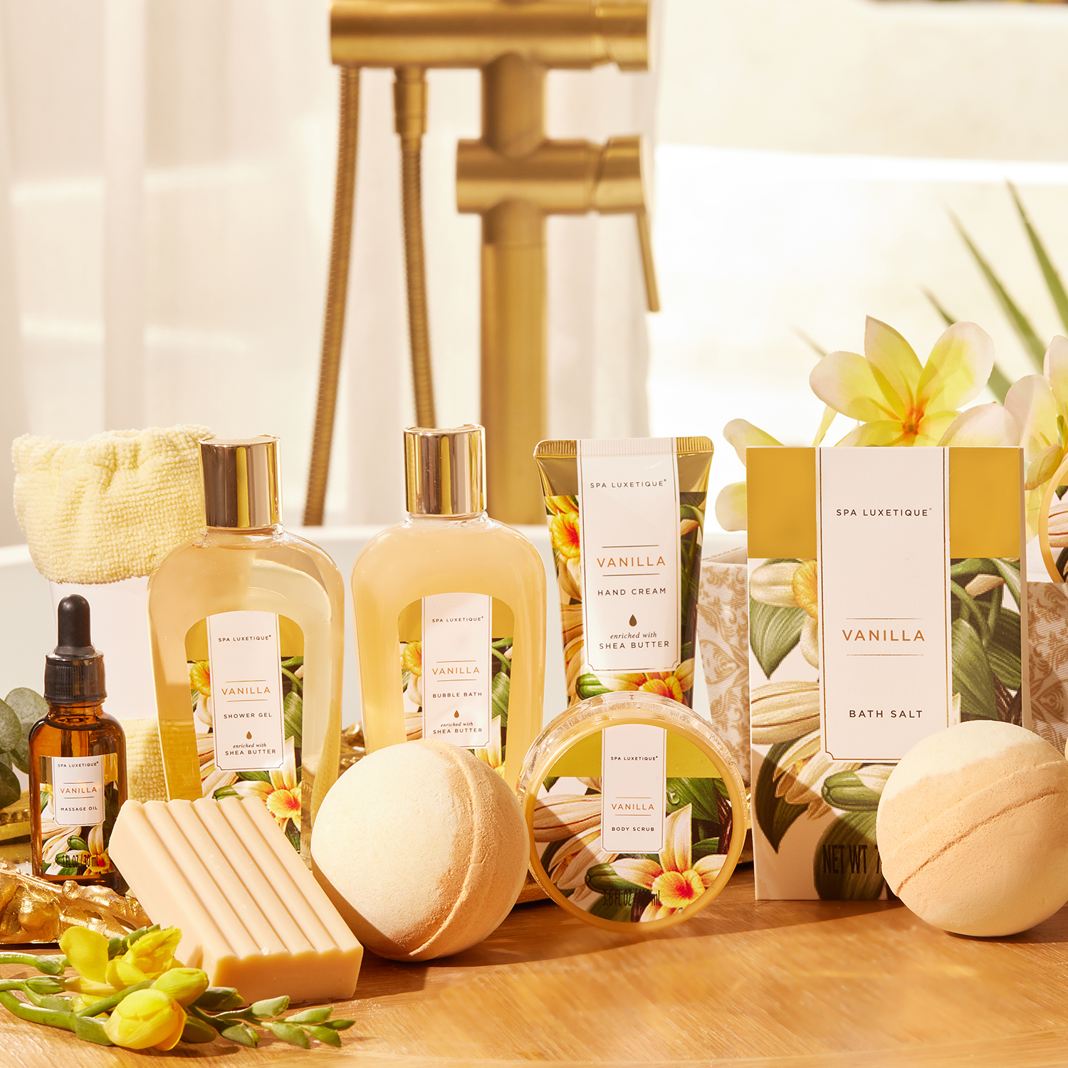 Body & Earth Inc Gift Sets Vanilla Bath&Shower Basket Gift Set