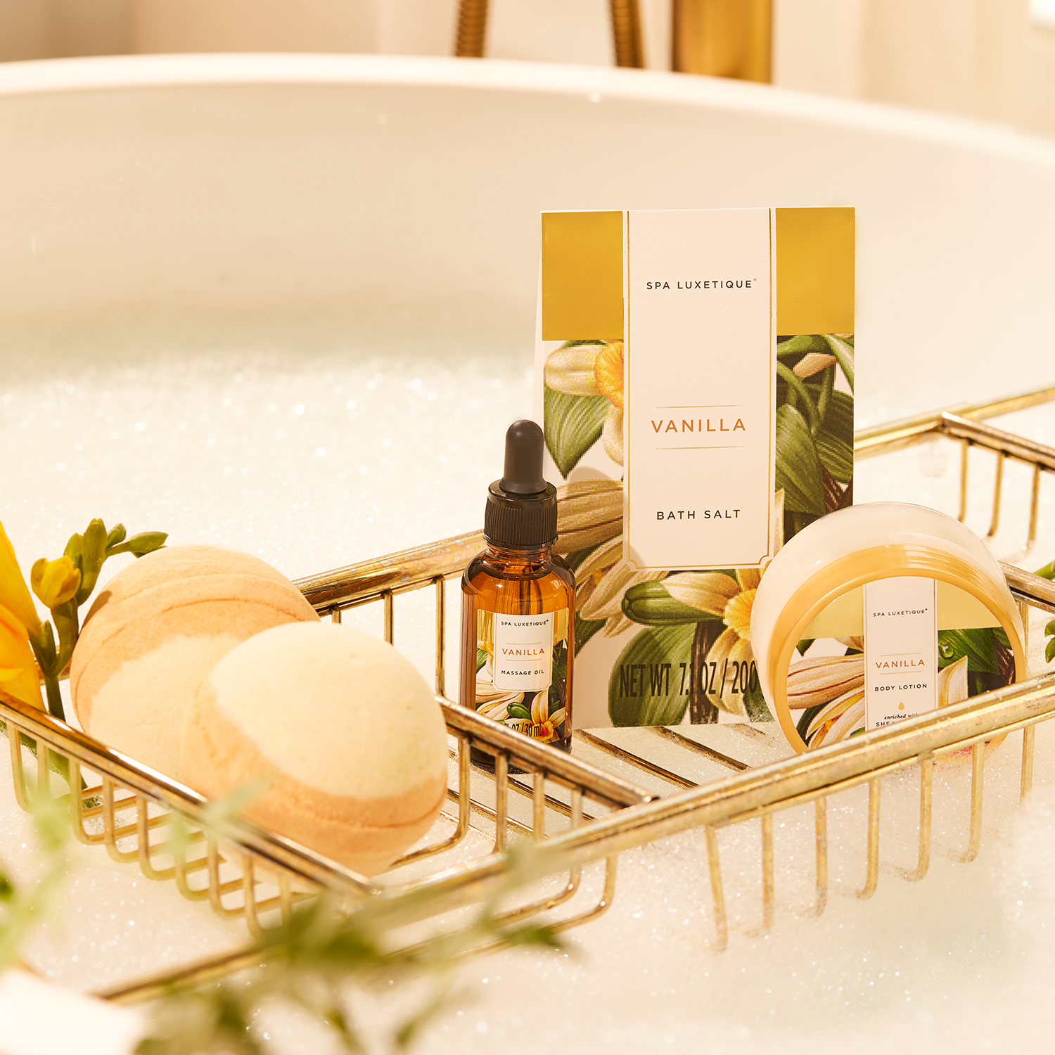 Body & Earth Inc Gift Sets Vanilla Bath&Shower Basket Gift Set