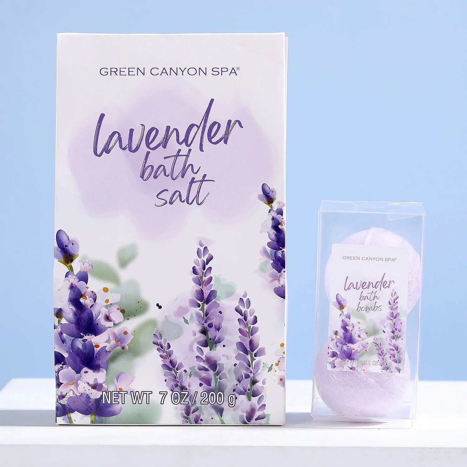 Body & Earth Inc Lavender Bath Gift Basket Set-