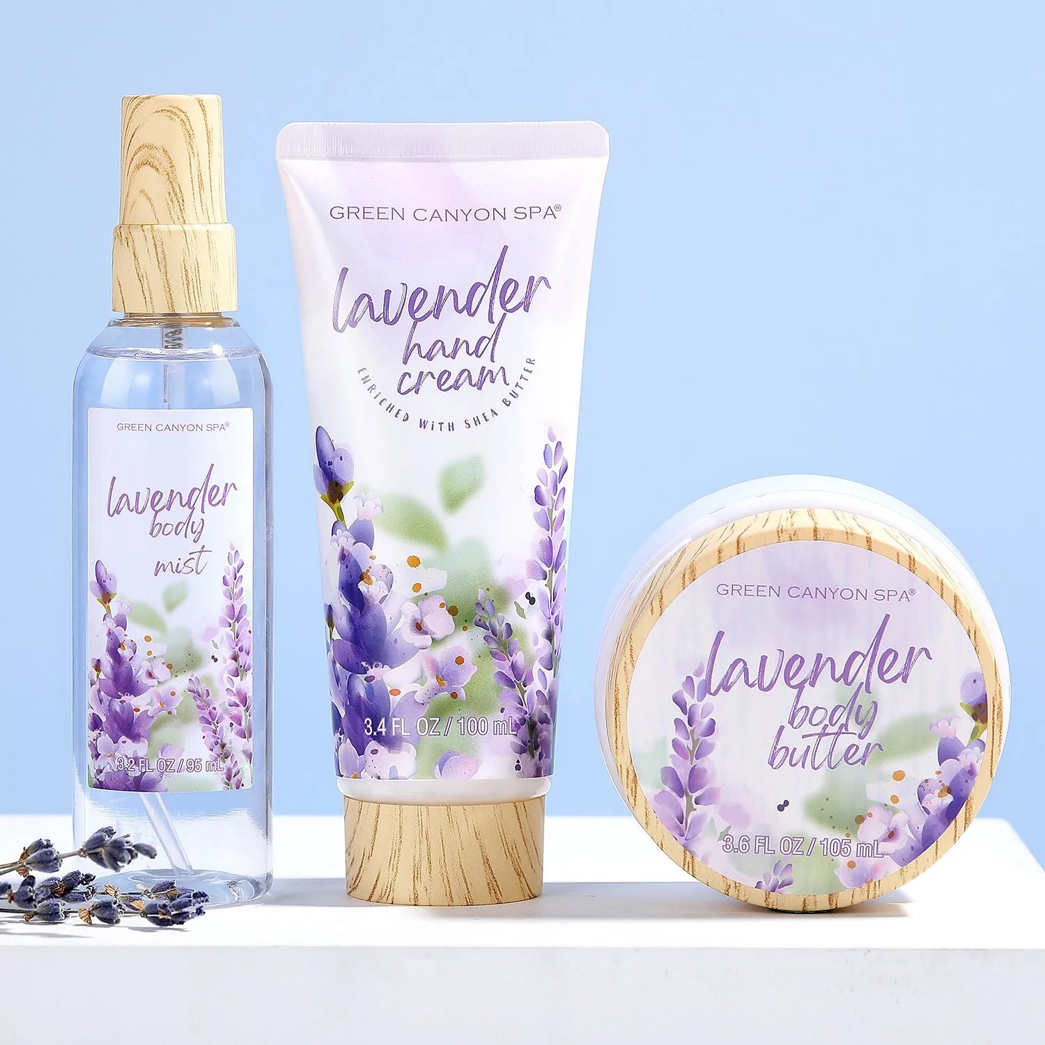 Body & Earth Inc Lavender Bath Gift Basket Set-