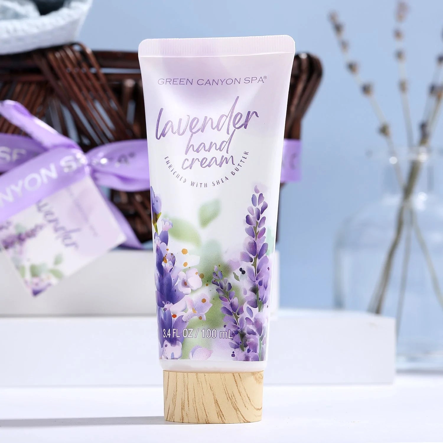 Body & Earth Inc Lavender Bath Gift Basket Set-