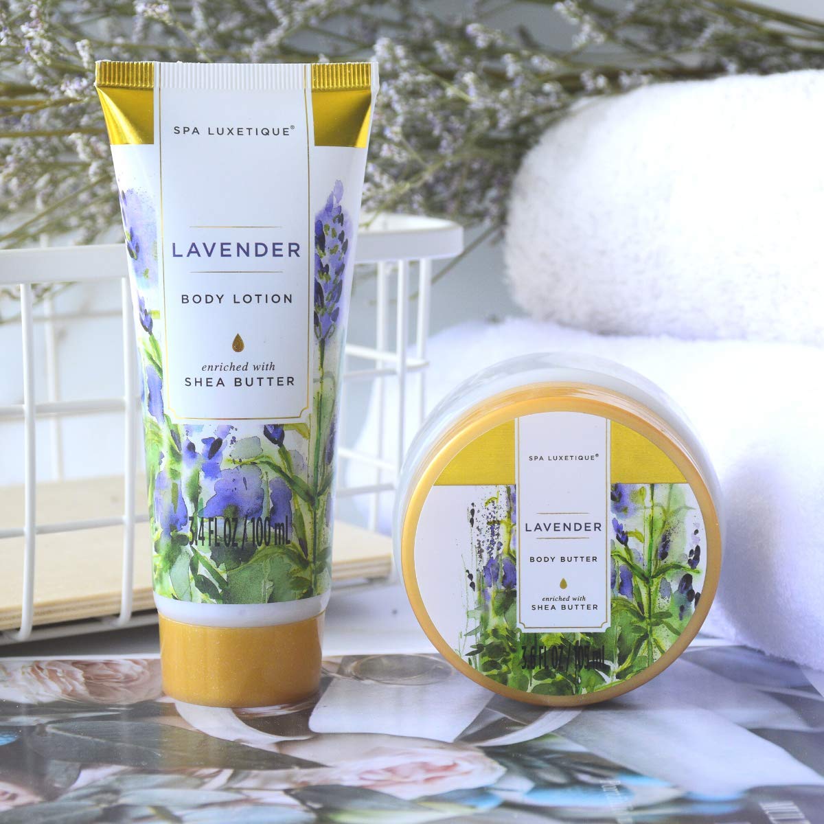 Body & Earth Inc Lavender Everyday Bath Set Tote