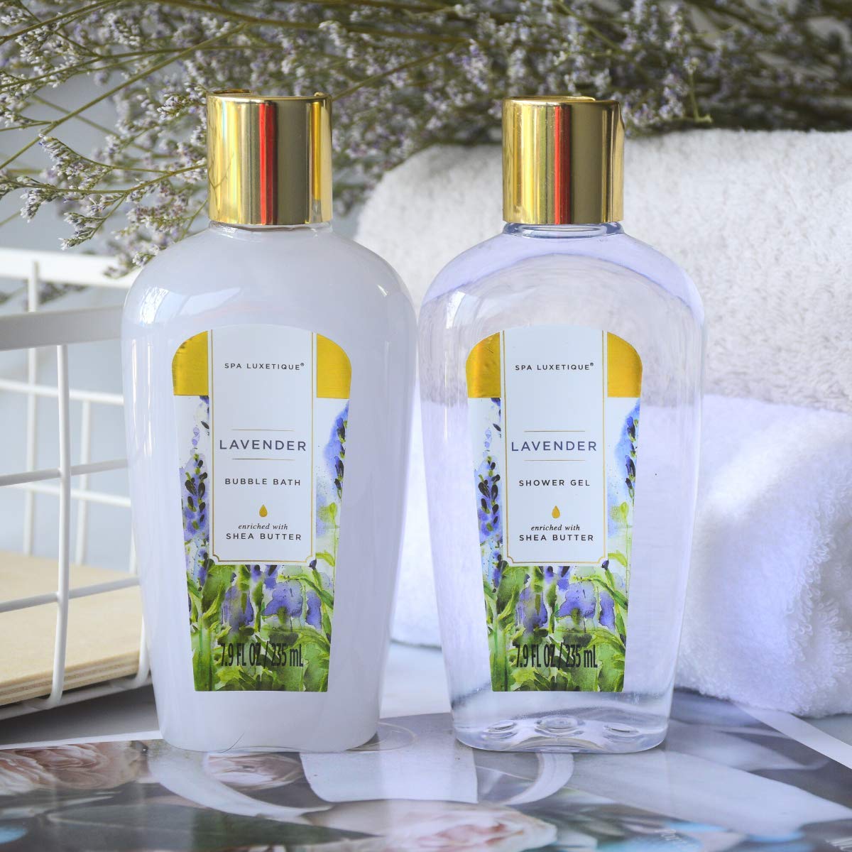 Body & Earth Inc Lavender Everyday Bath Set Tote
