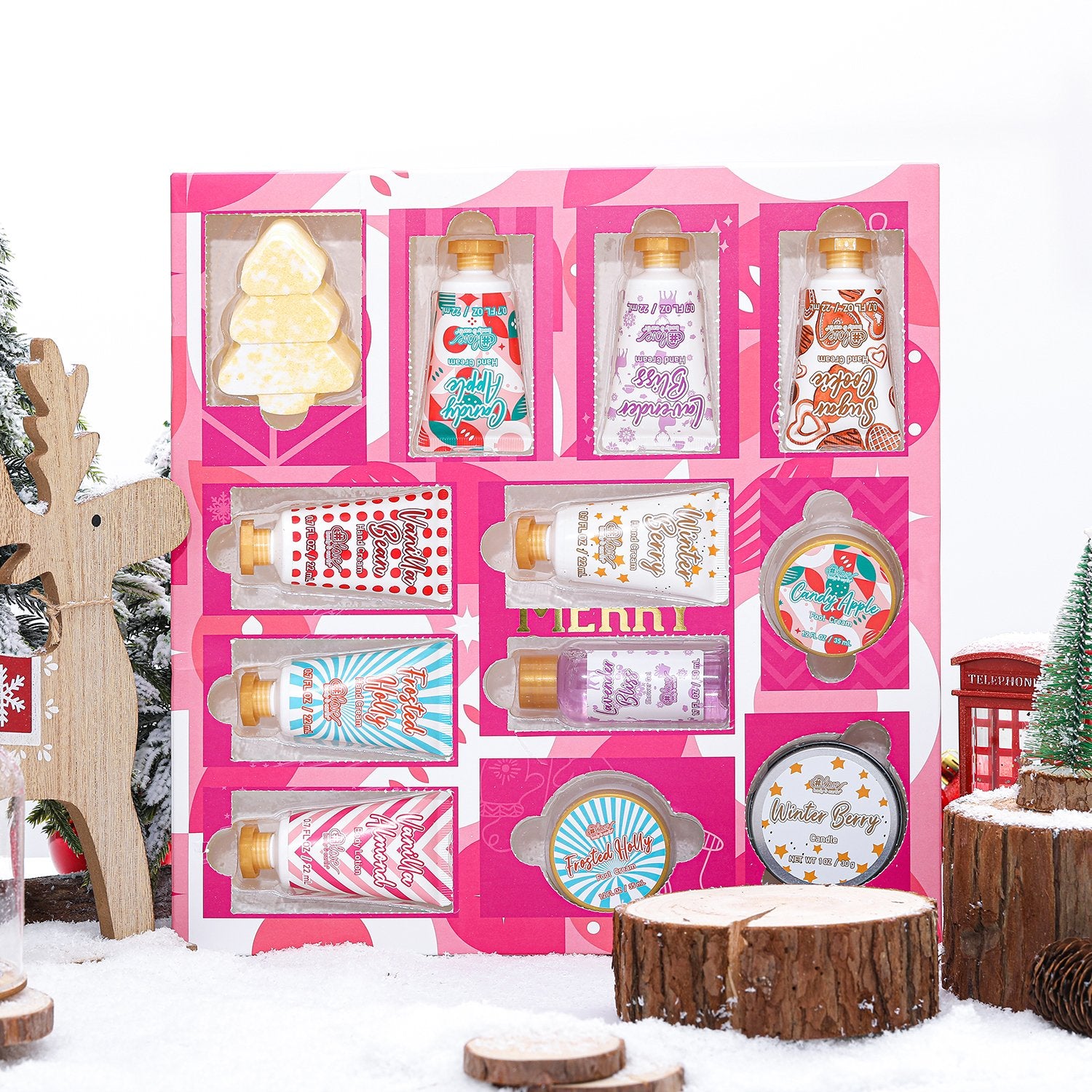 Body & Earth Love Gift Sets 12pcs Bath Set Advent Calendar