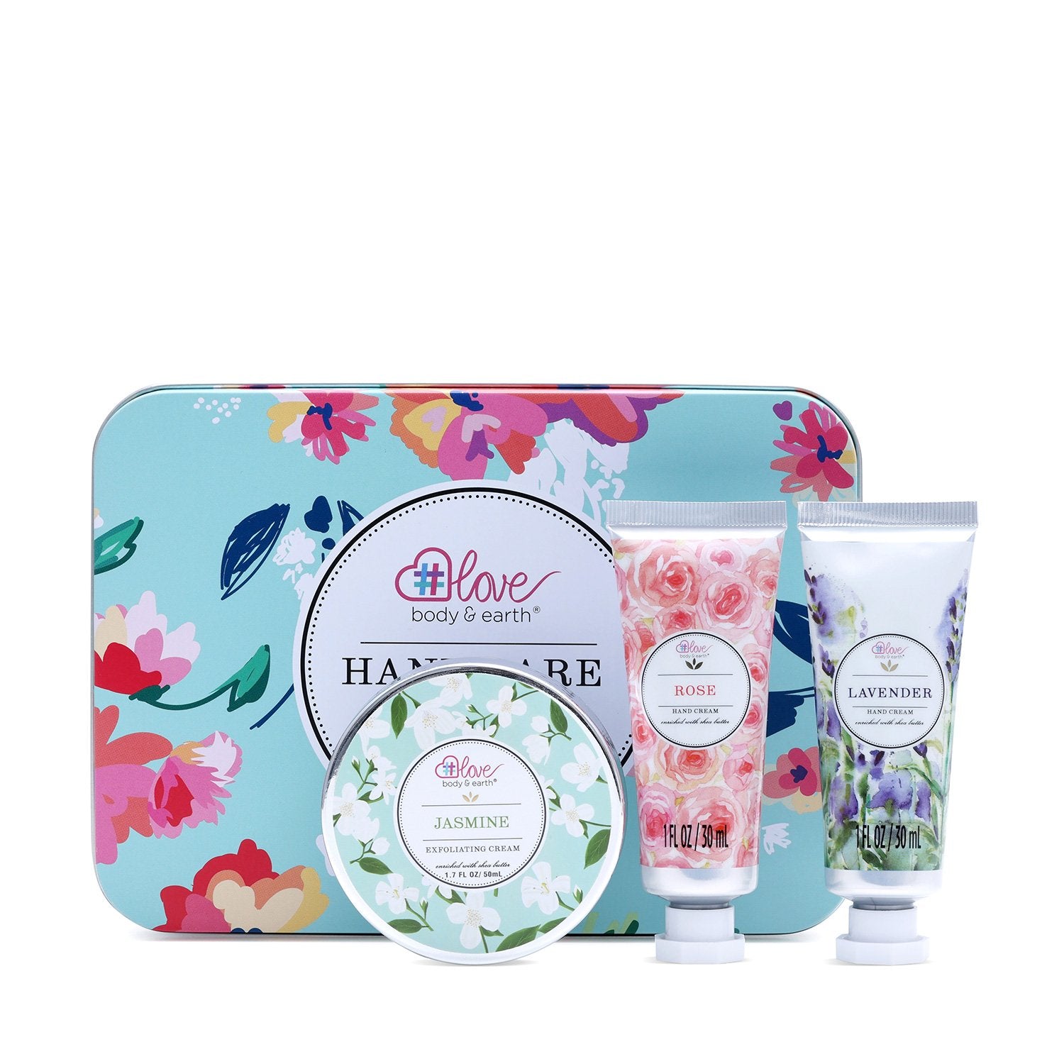 Body & Earth Love Gift Sets Flower Bush Hand Care Trio