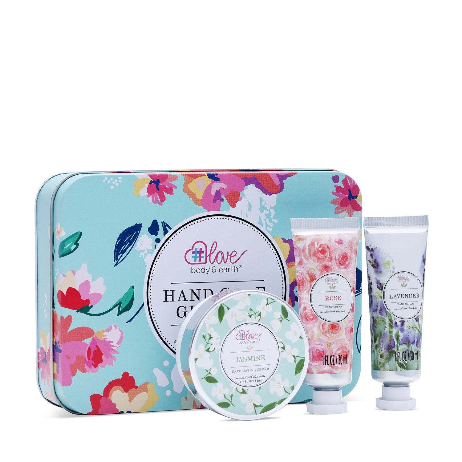 Body & Earth Love Gift Sets Flower Bush Hand Care Trio
